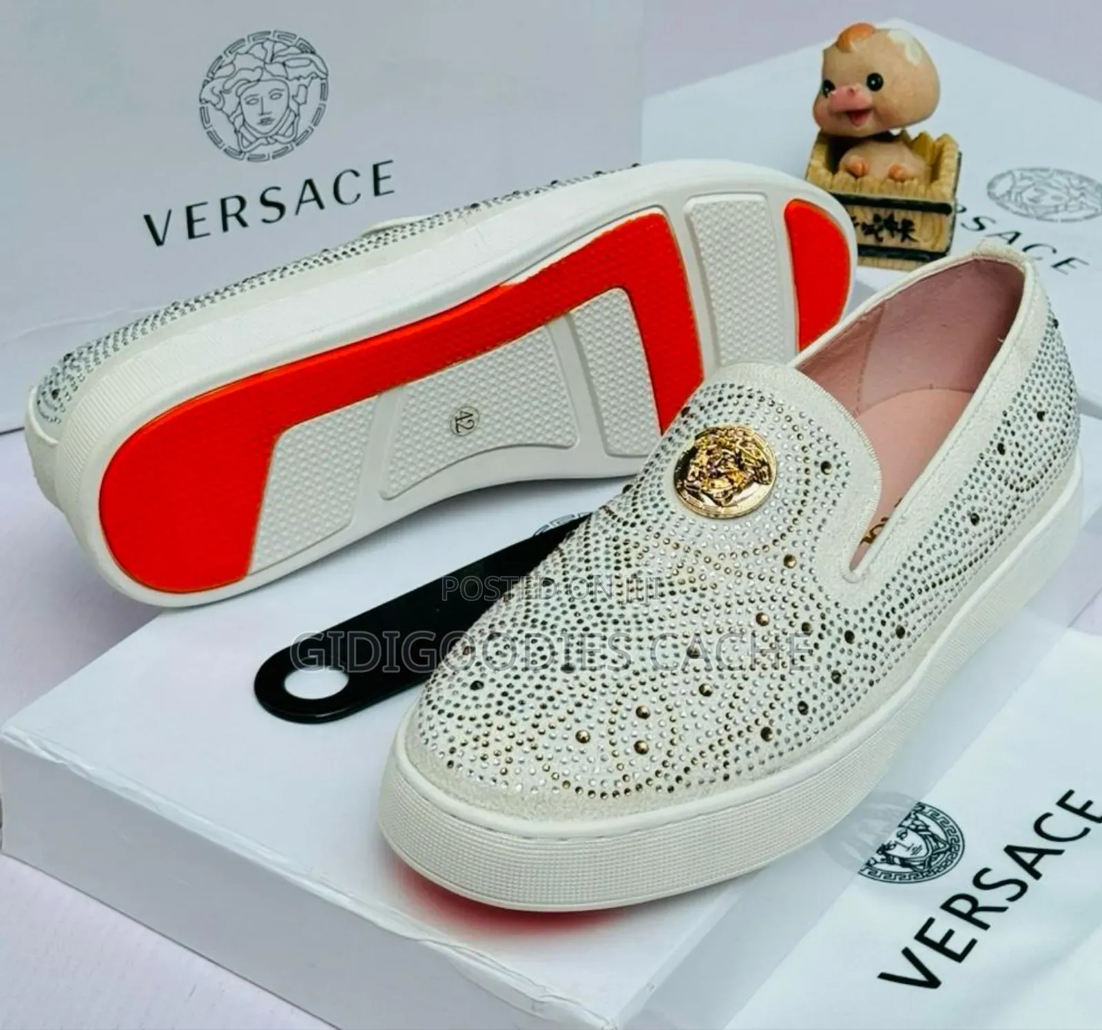 Versace Studded Loafers