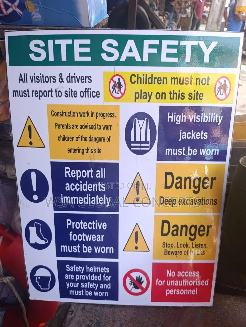Construction Site Safety Signs Board