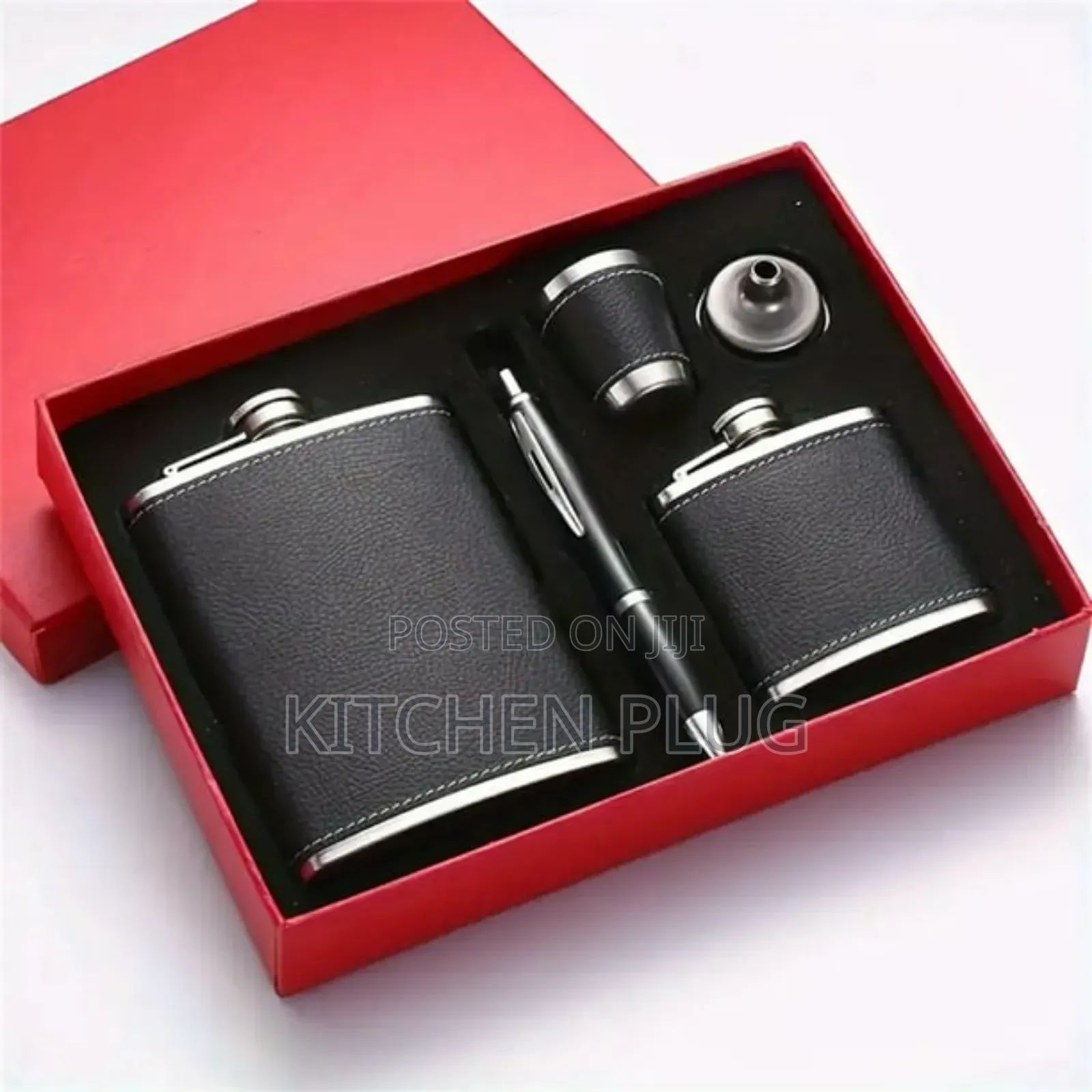 Stainless Steel Hip Flask Set