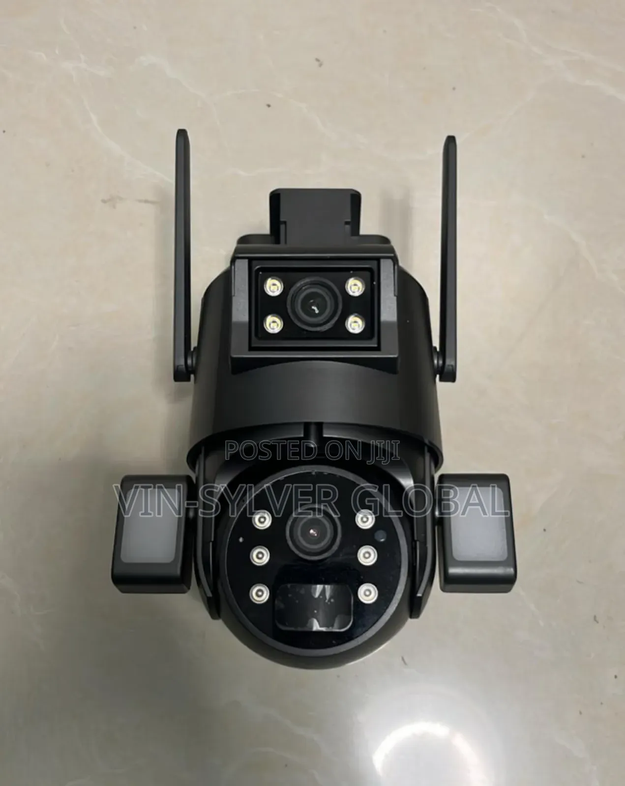 Solar 4g CCTV Camera Double Lens With Light