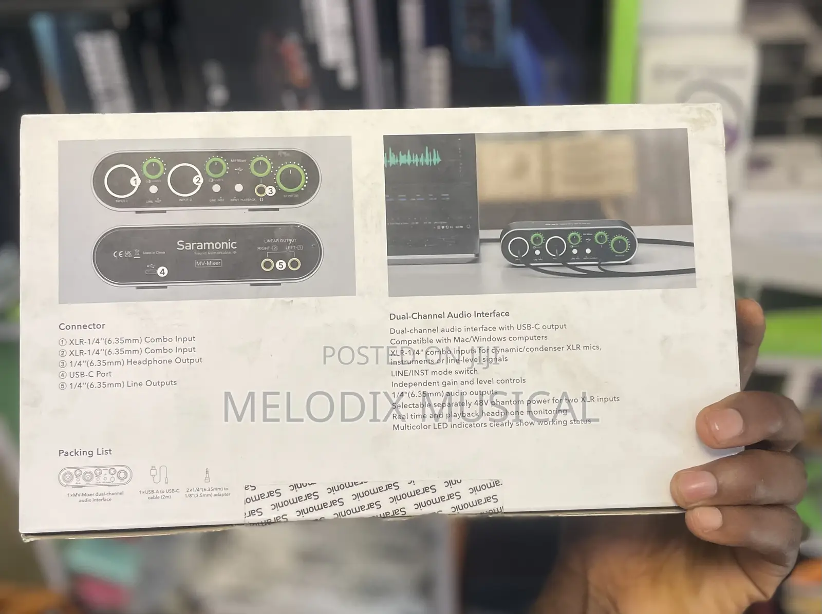 Saramonic Mv-Mixer Dual-Channel Audio Interface
