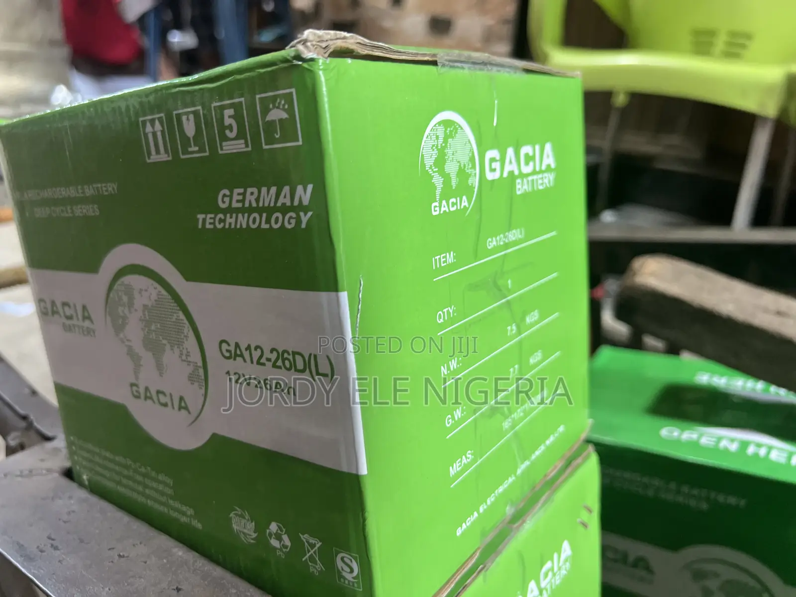 26ah 12volt Gacia Battery