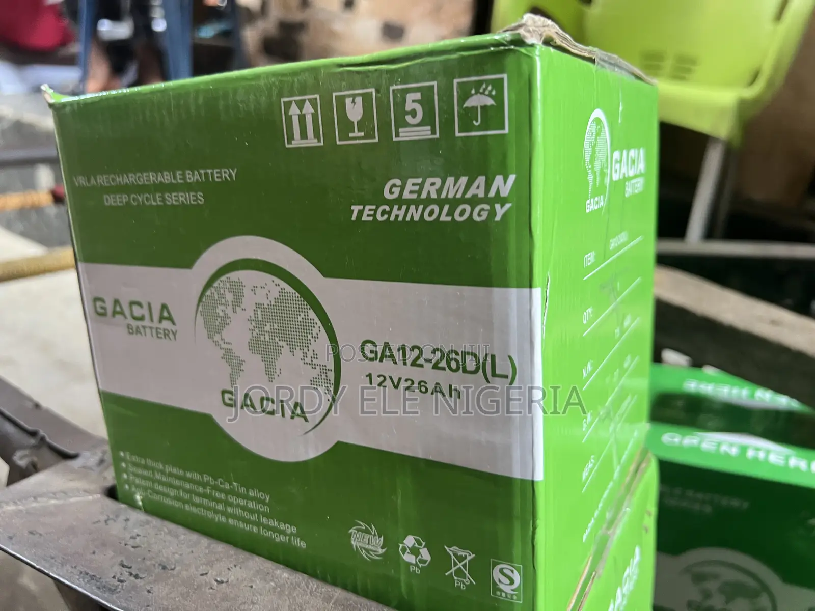 26ah 12volt Gacia Battery