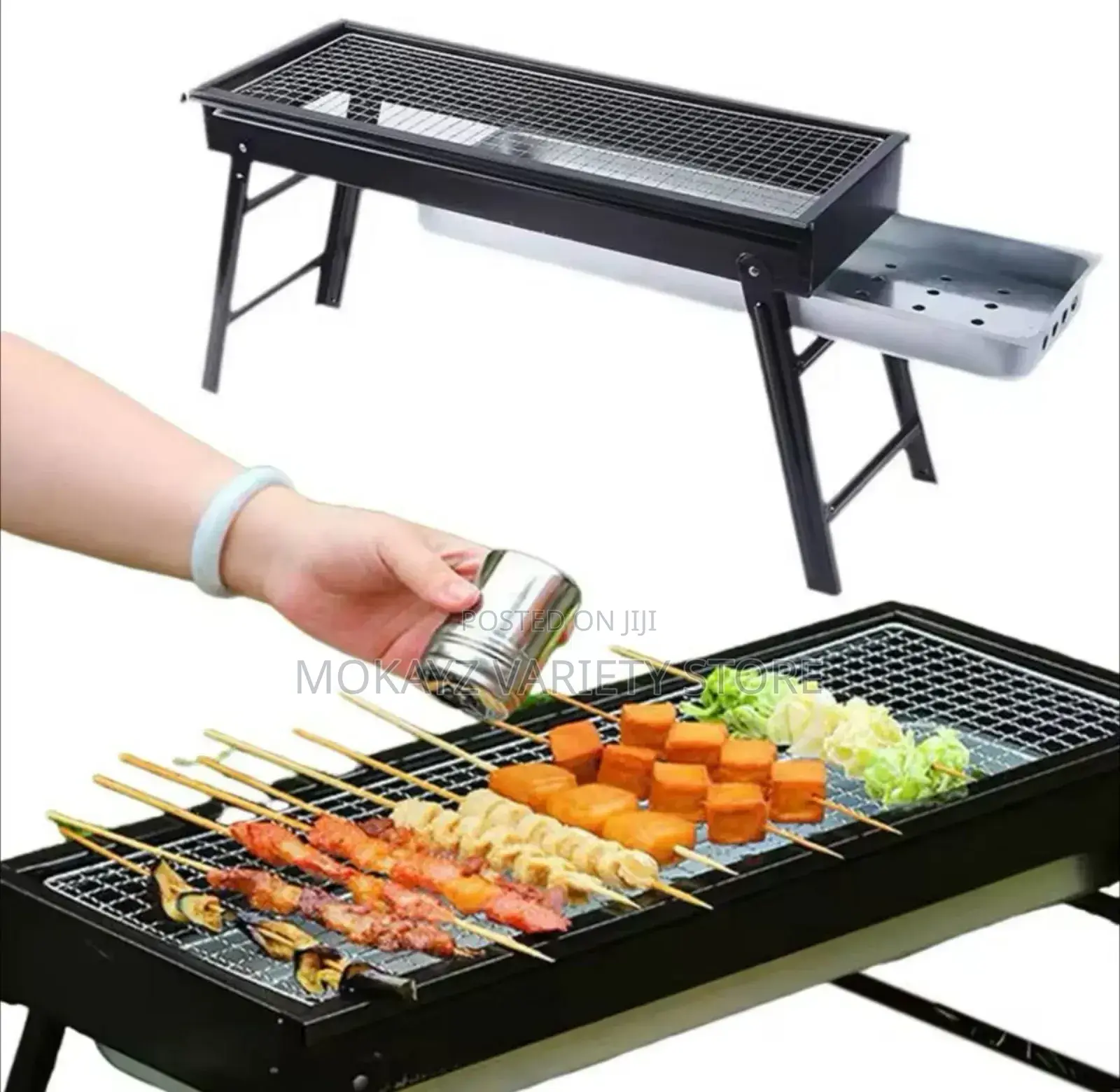Charcoal Indoor/Outdoor BBQ Grill With Drawer