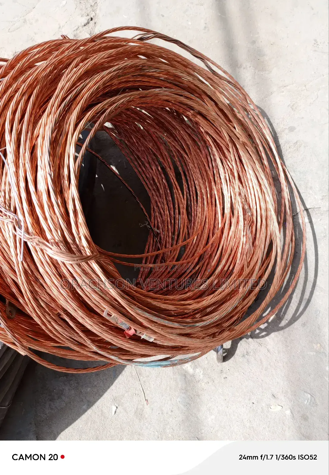 25mm Bare Copper Wire 100%