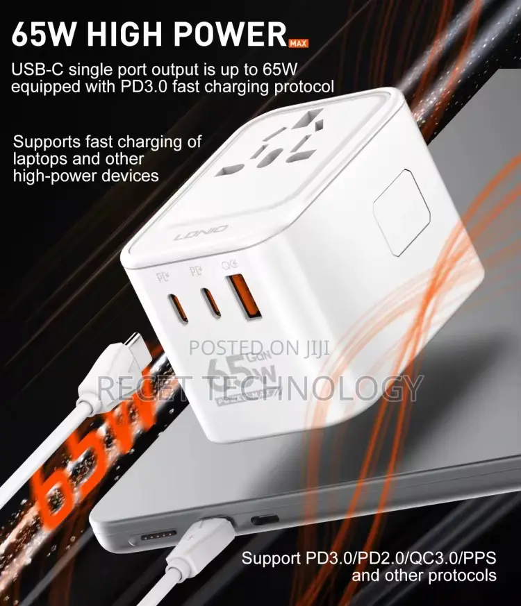 Ldnio All in One Travel Adapter 65w