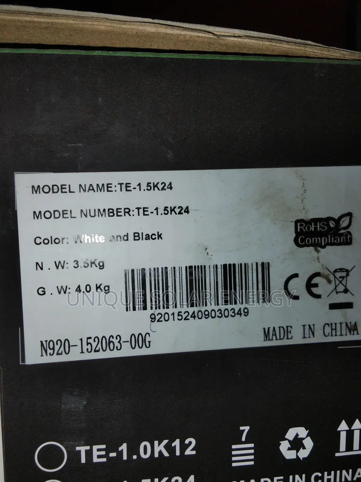 1.5kva 24v Tasha Energy Hybrid Inverter