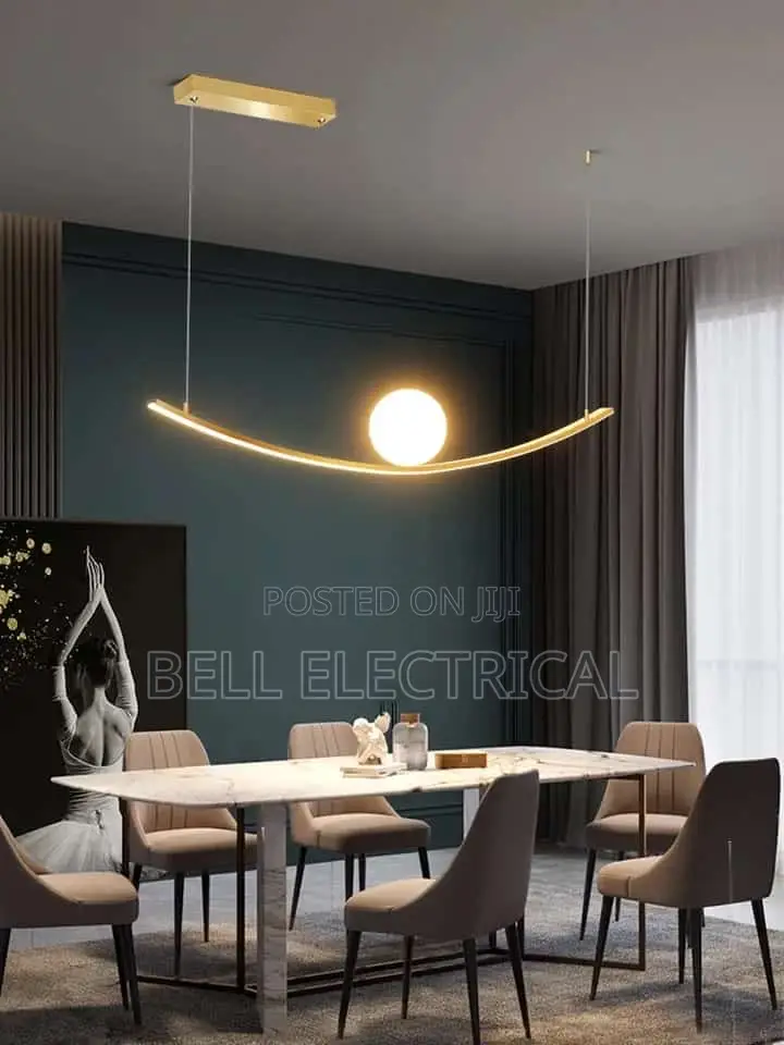 Led Chandelier Dining Room Island Gold