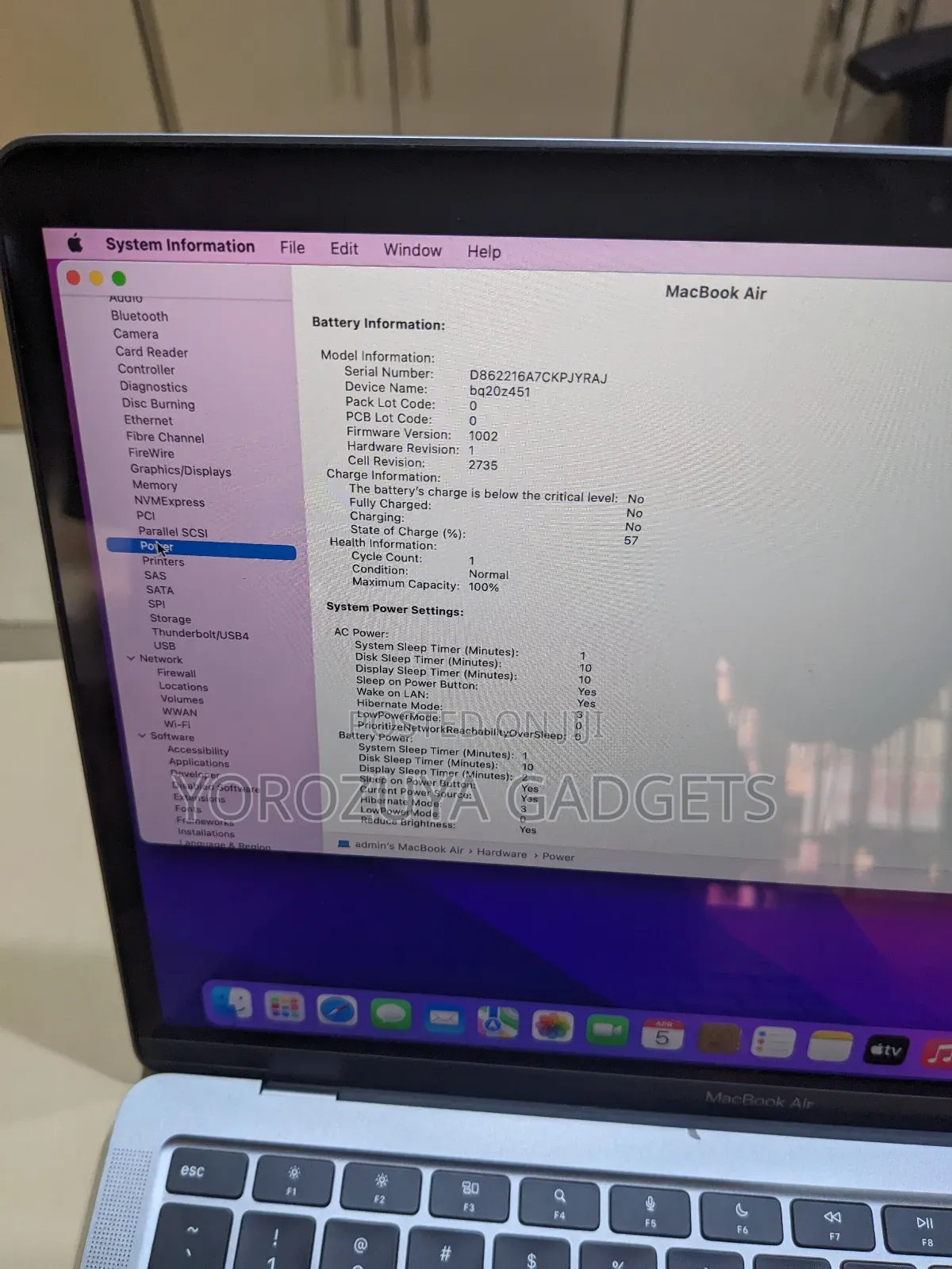Laptop Apple MacBook Air 2020 M1 16GB Apple M1 SSD 256GB