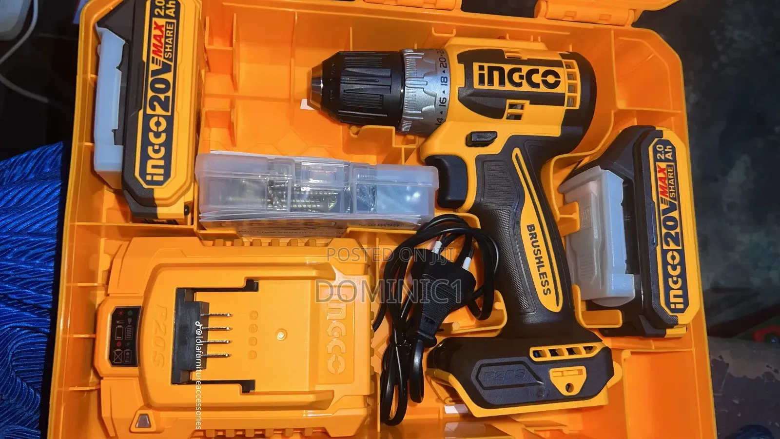 Ingco Cordless Drill Machine Brushless 20v