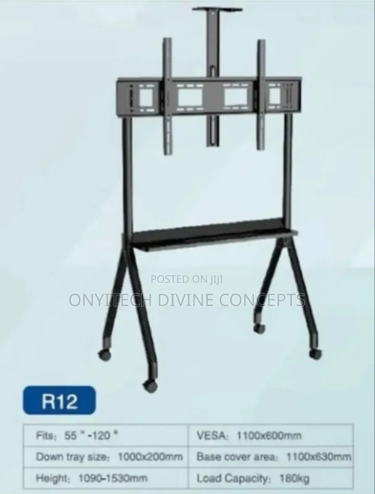 55" - 120 Inches Movable Tv Stand With Brackets