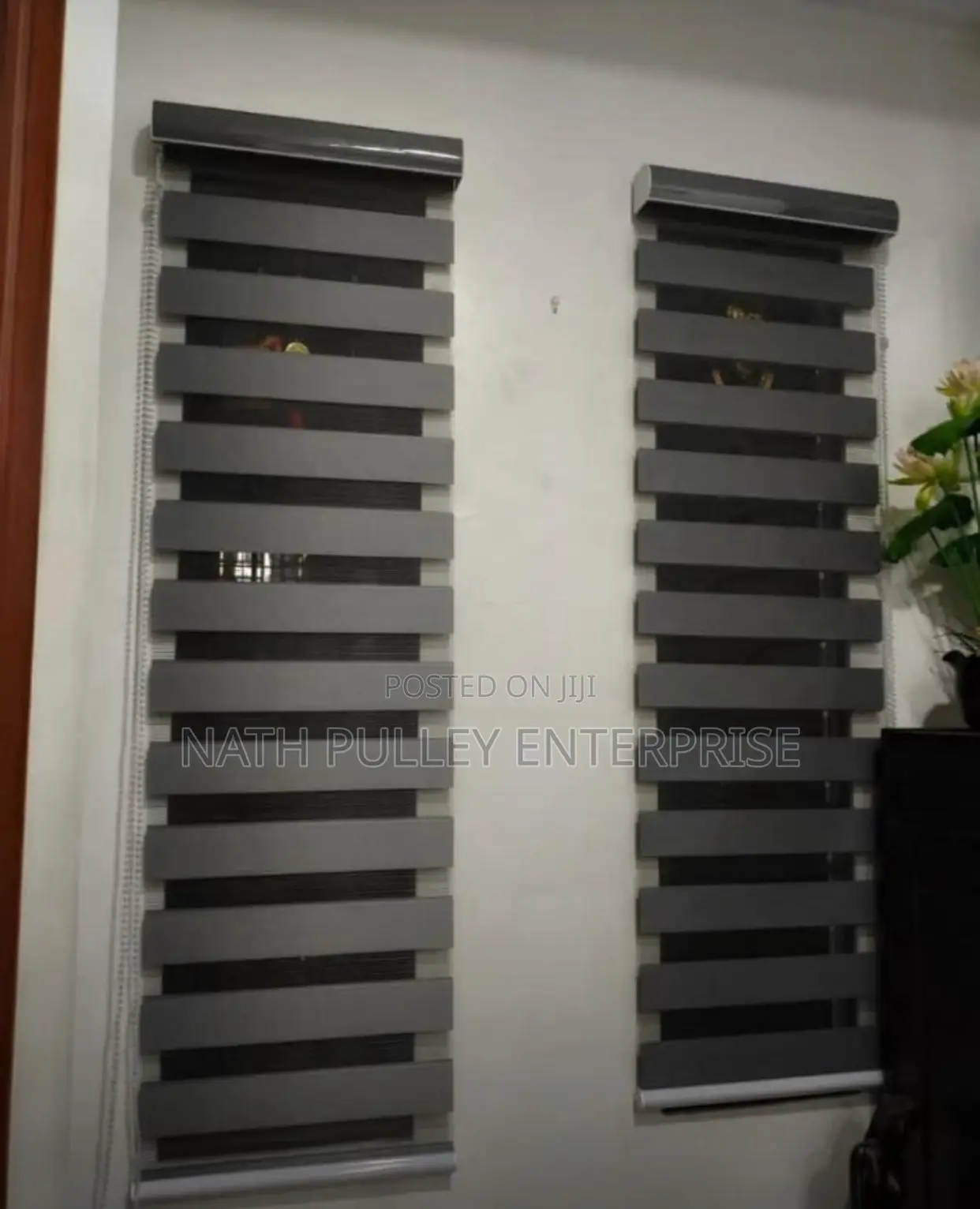 Dark Grey Day and Night Blinds
