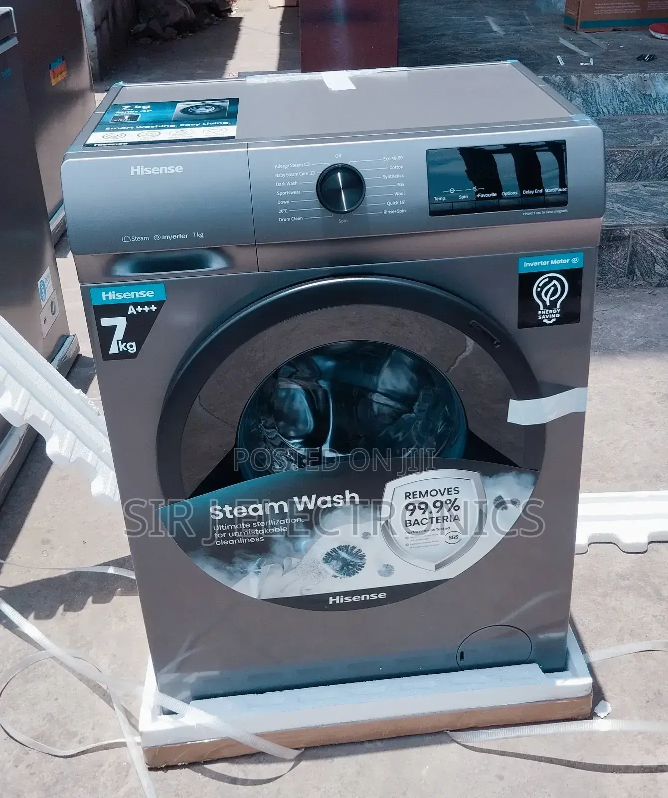 7kg Hisense Automatic Inverter Washing And Spinning Machine
