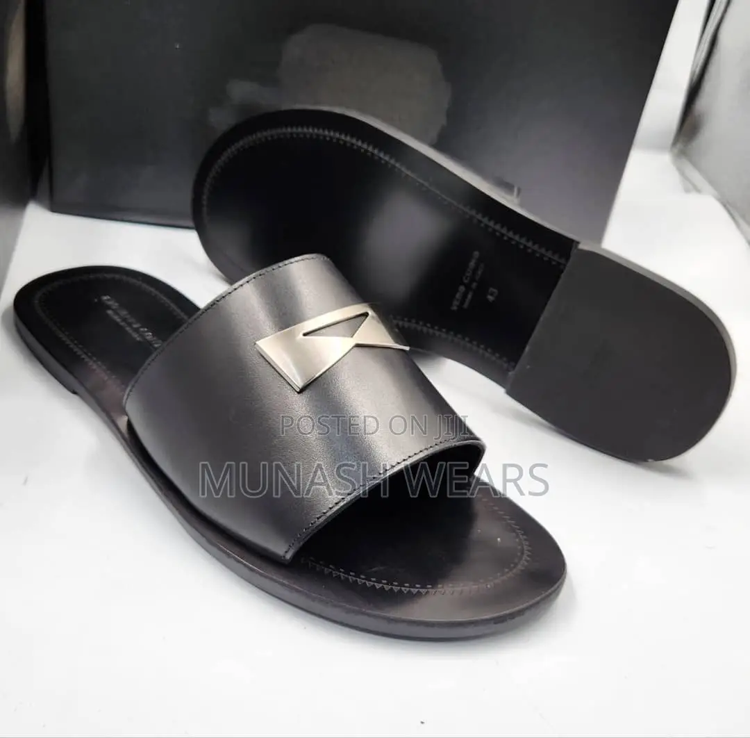 Italian Conti Leather Slipers