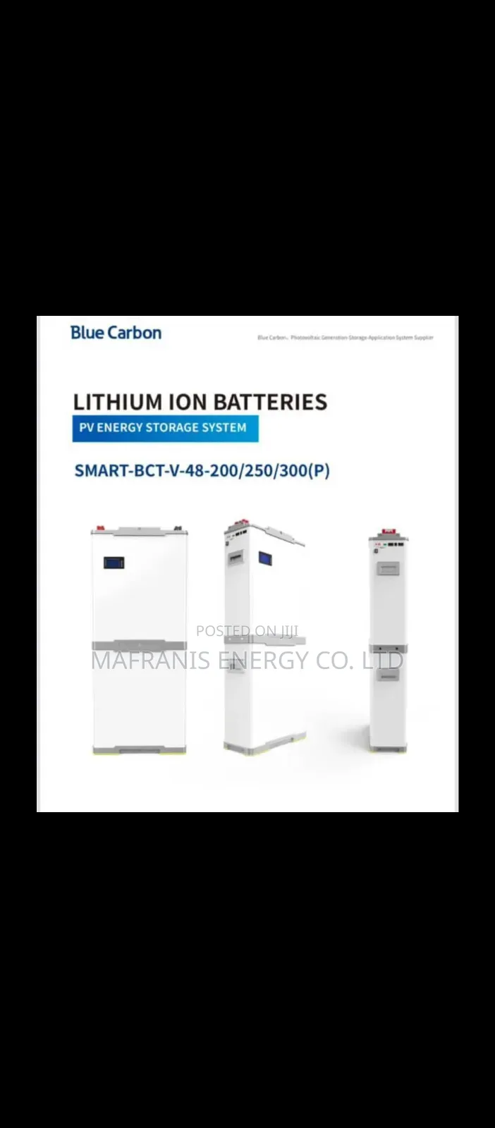 Blue Carbon 5kwh 24v Solar Lithium Ion Battery