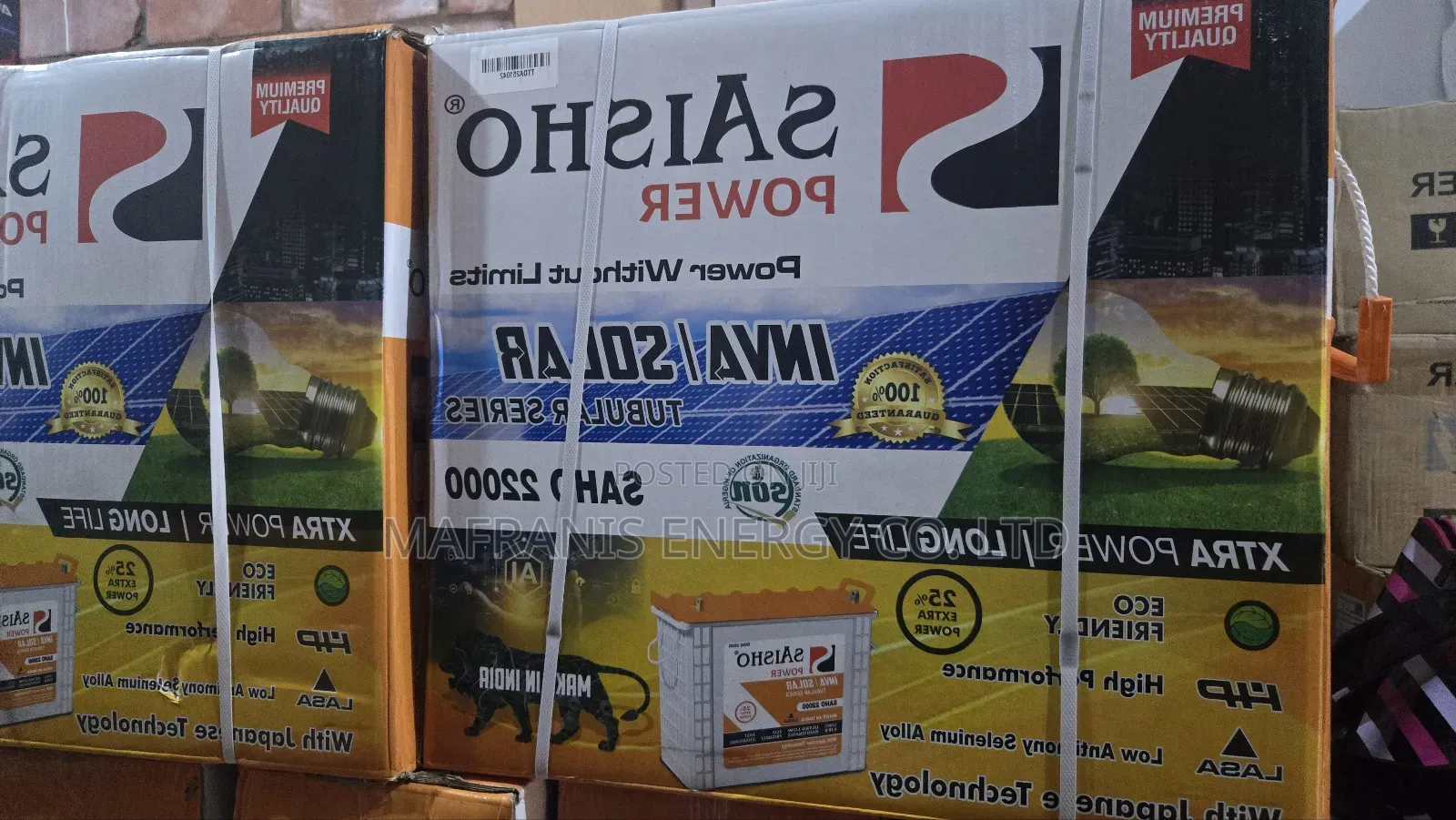 Saisho Power 220amp Tubular Battery