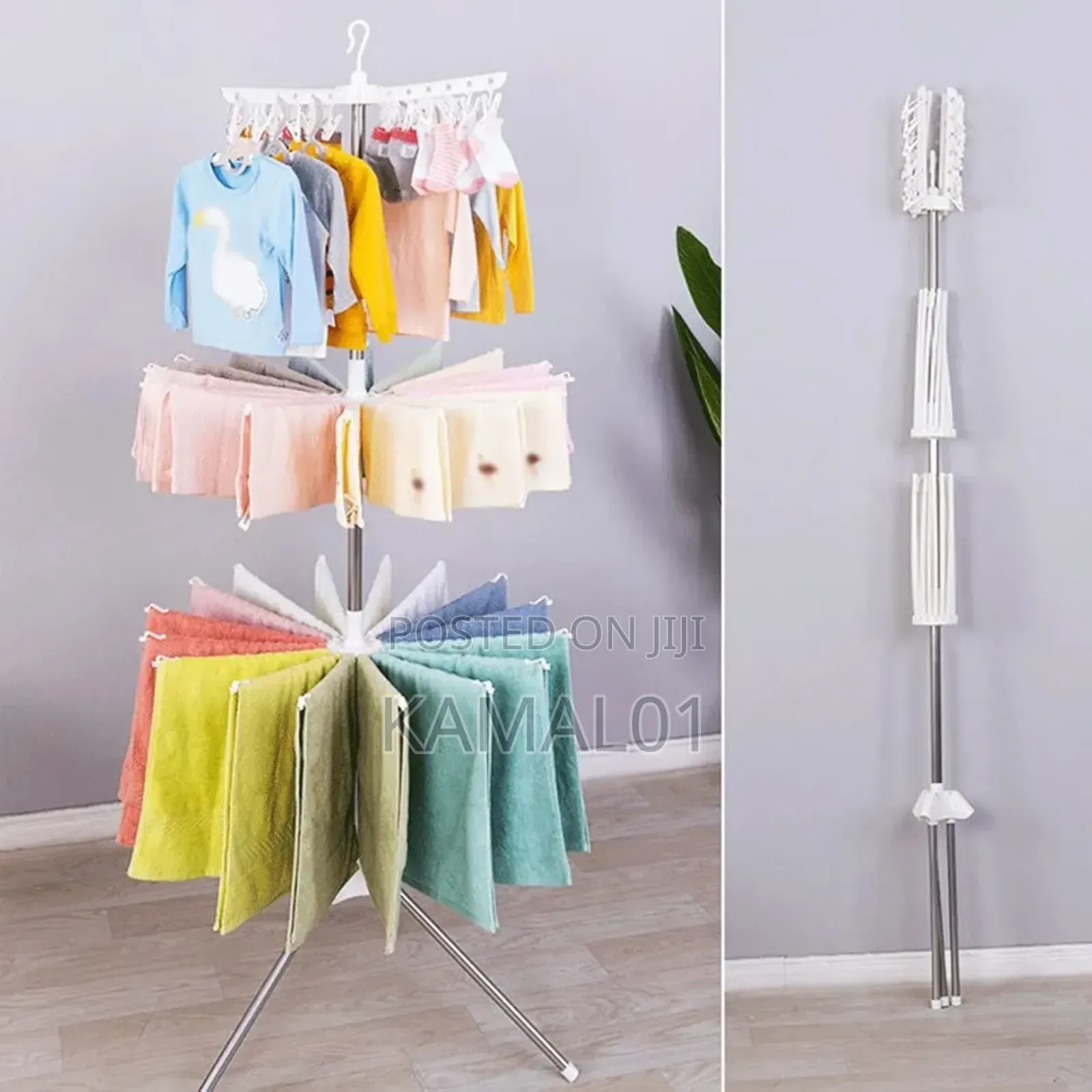 Laundry Hanger Drying Rack Clothing Foldable