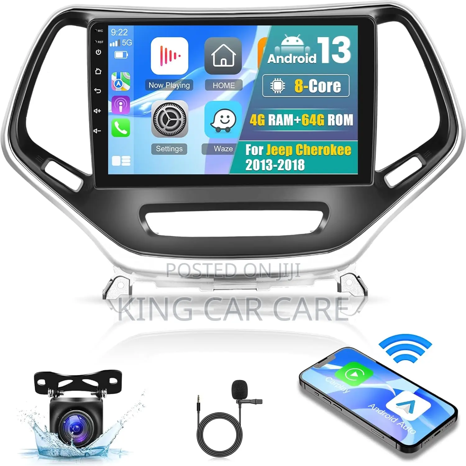 (4+64g] Android 14.5 Car Stereo for Jeep Cherokee 2013-2018.
