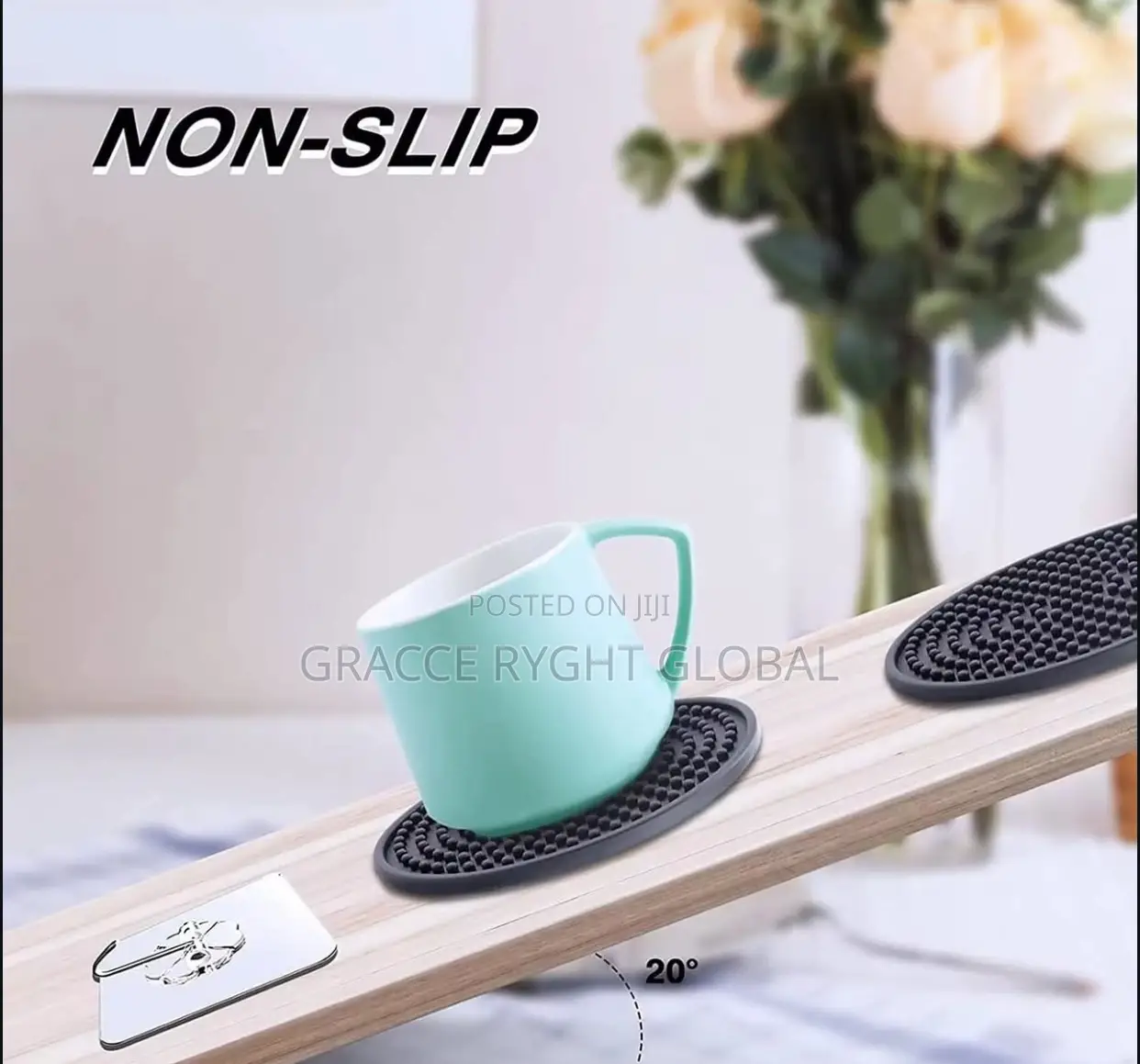 Non Slip Rubber/ Silicone Drink Coaster