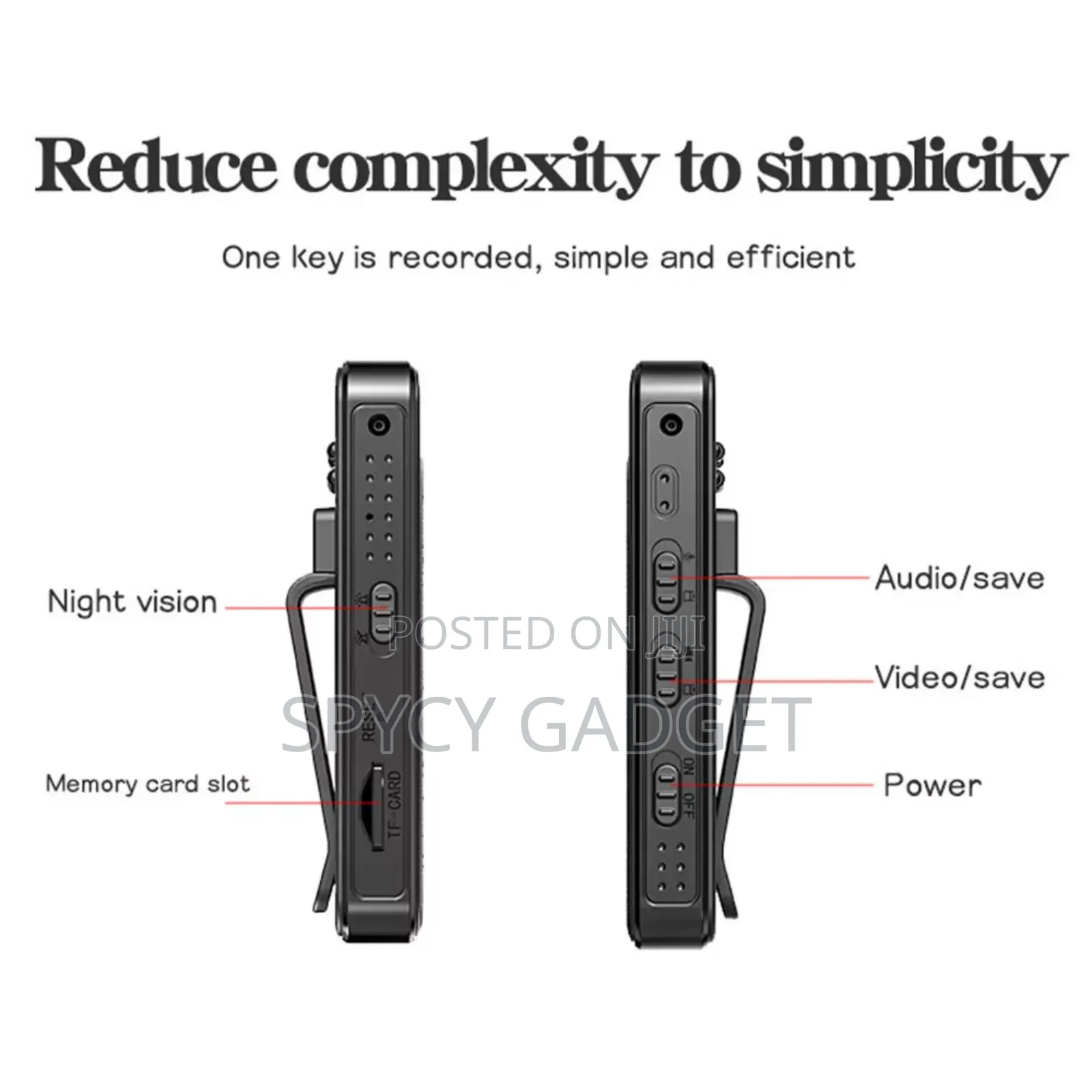 1080p Full Hd Wifi Body Camera With Night Vision