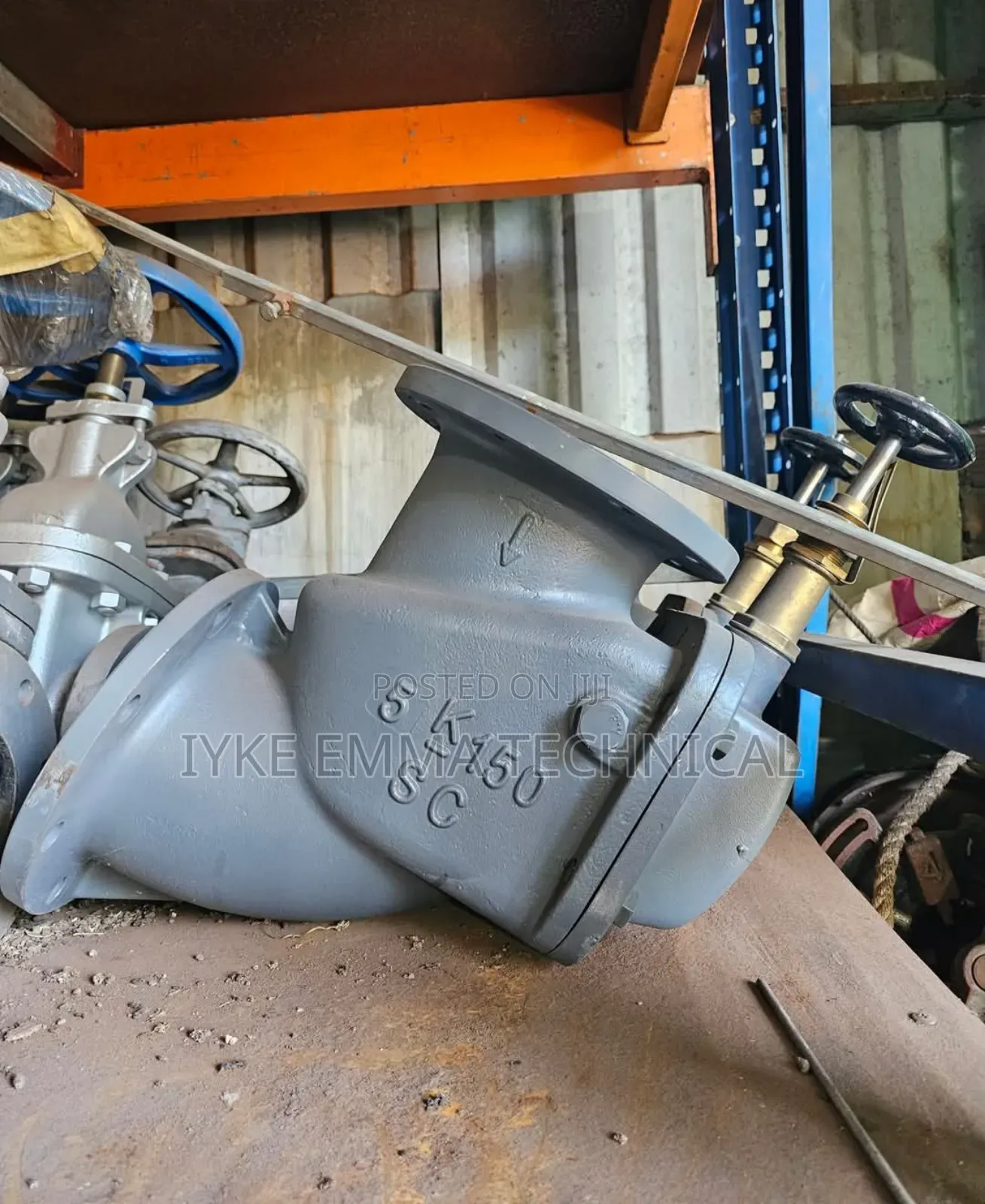 Cast Iron Storm Valve Angle Type With Handle
