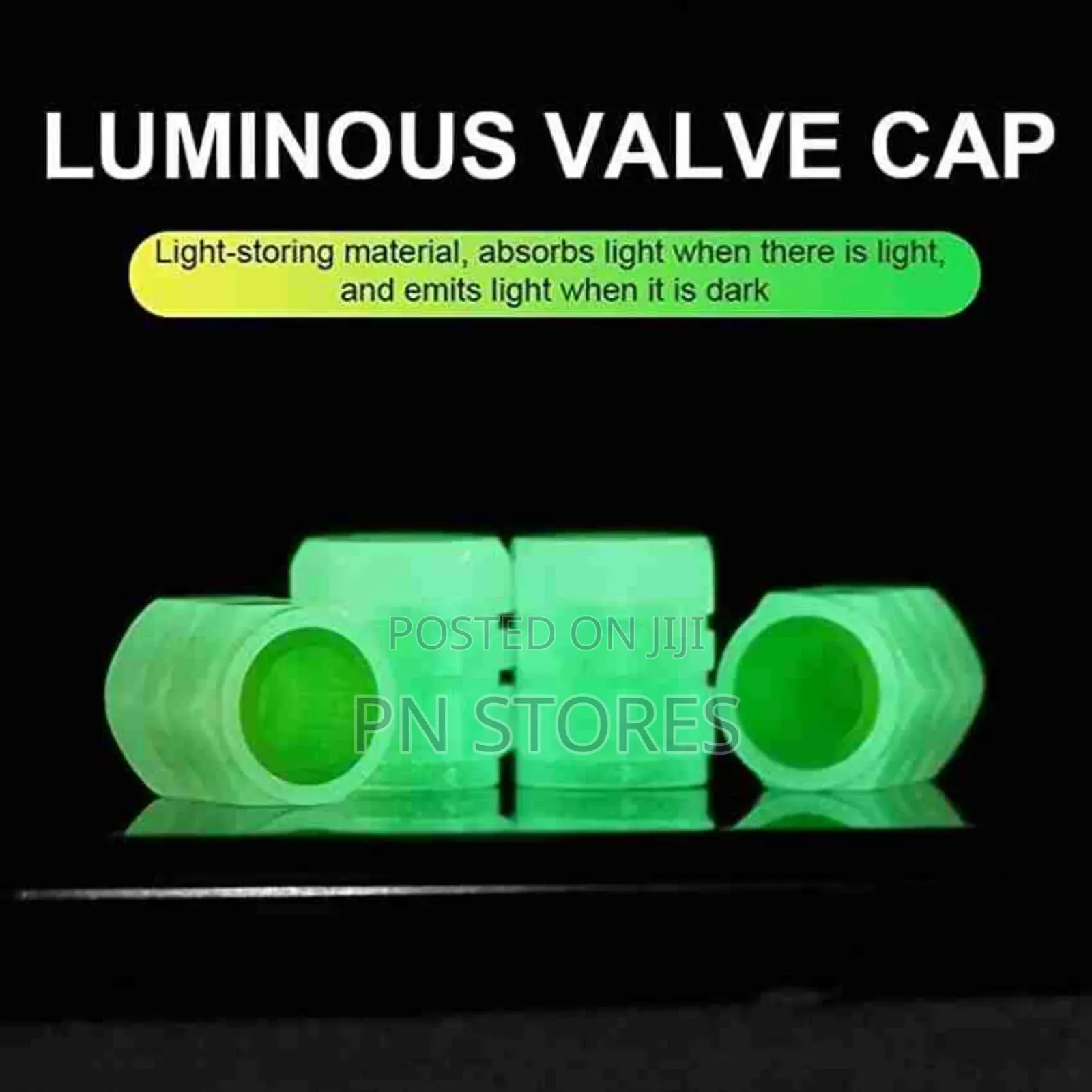 4pcs Mini Luminous Car Tire Valve Caps
