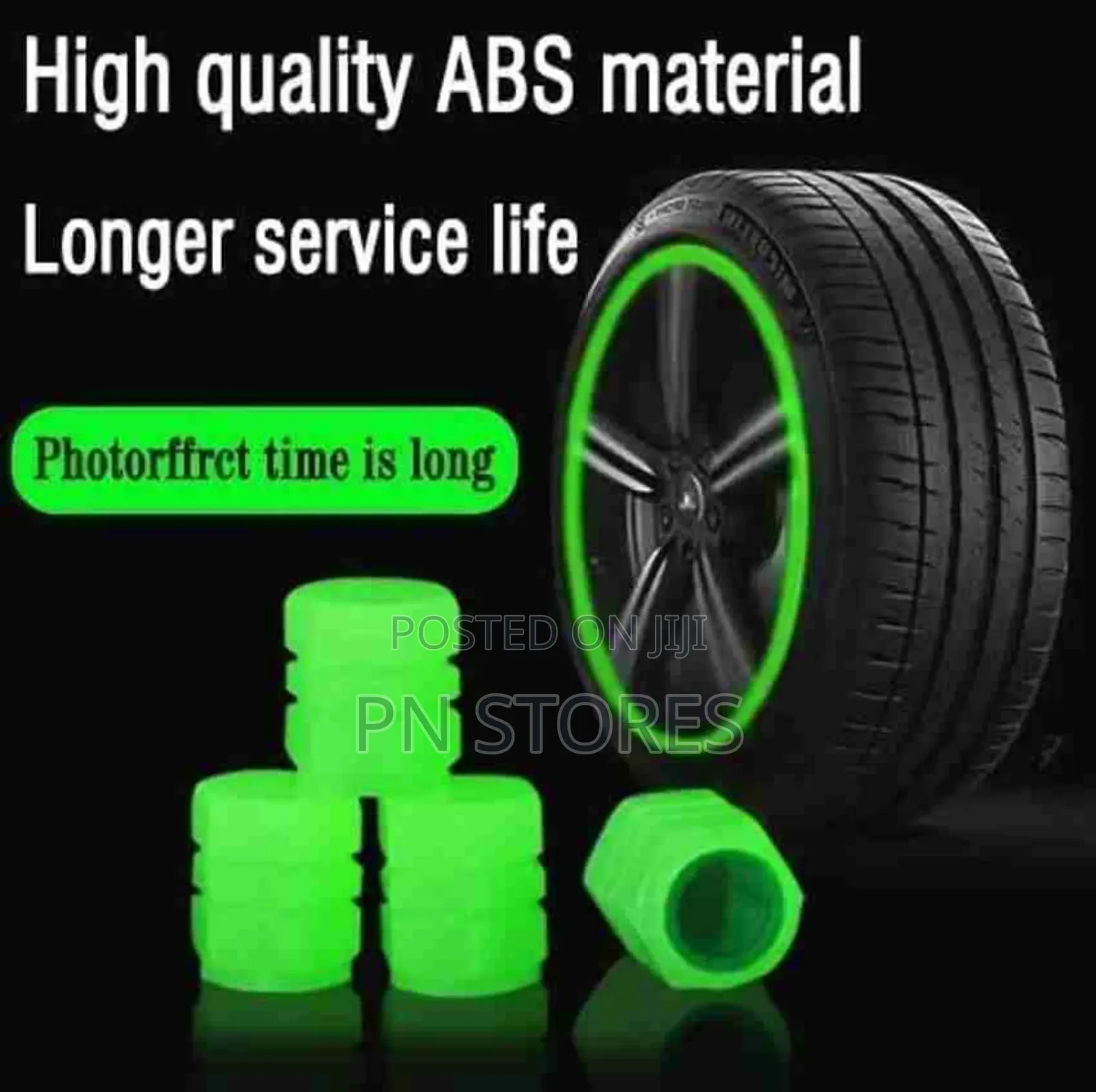 4pcs Mini Luminous Car Tire Valve Caps