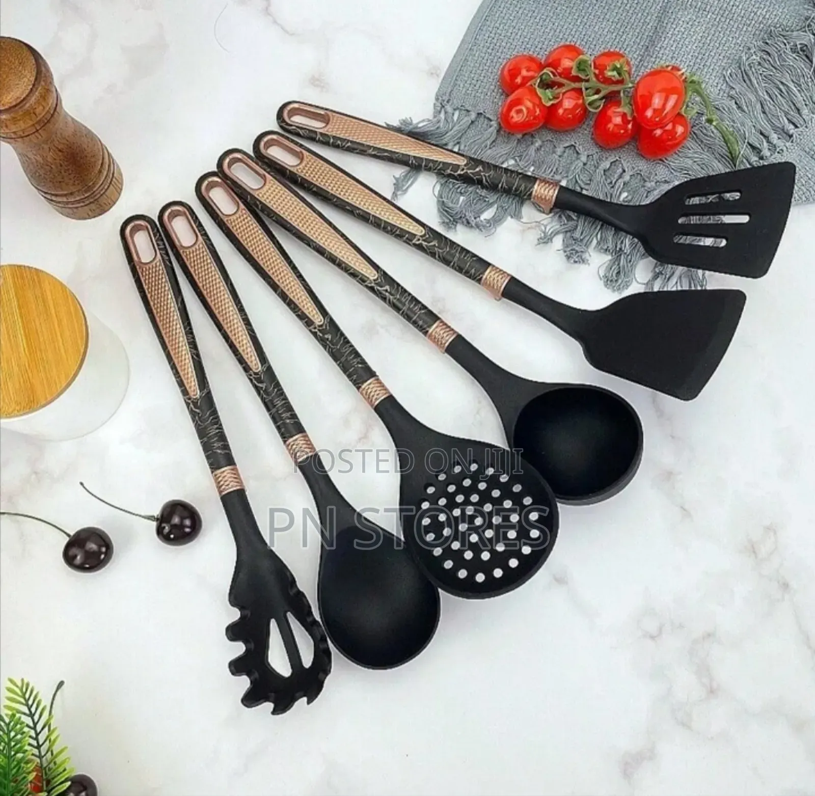 6pcs Quality Silicone Cooking Spoon