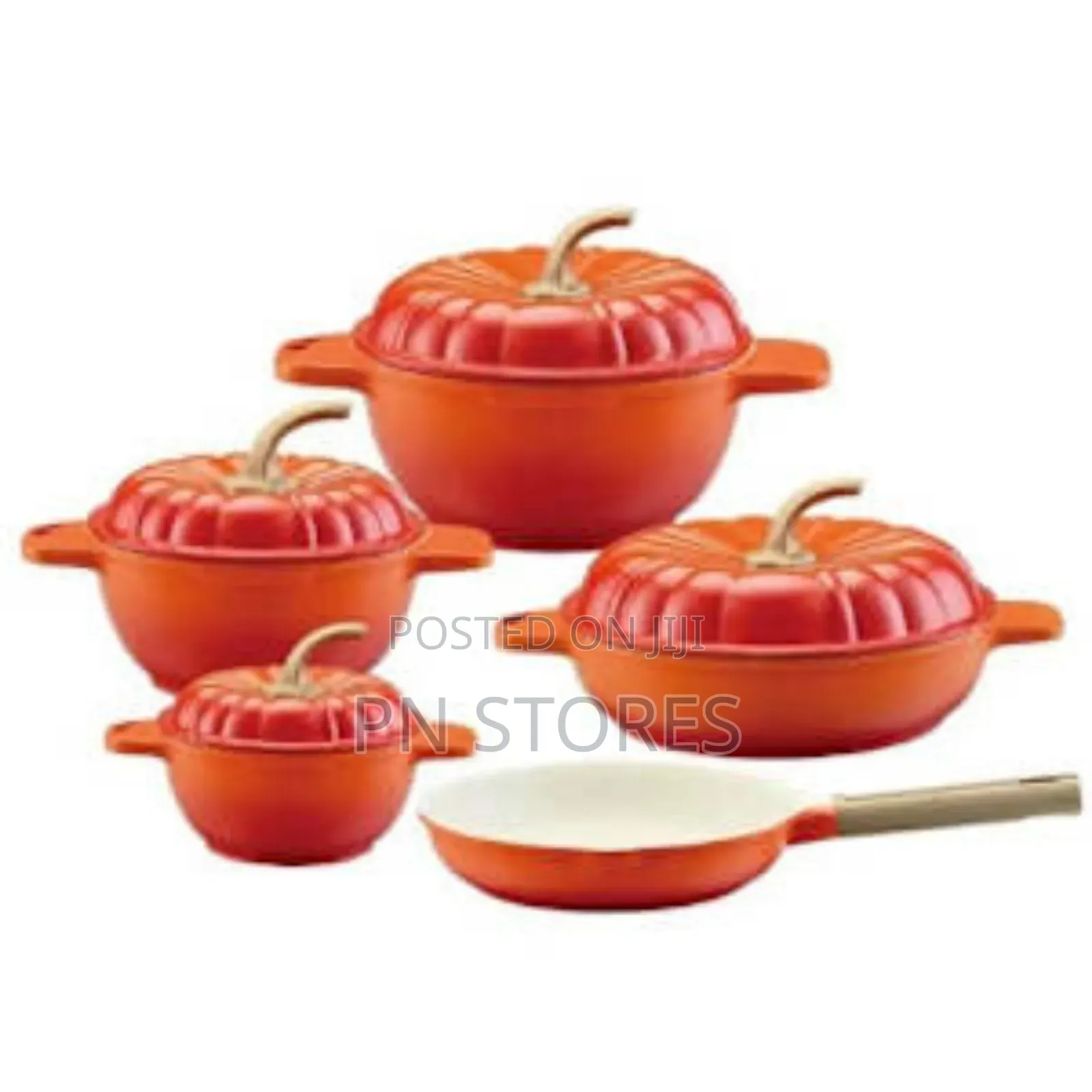 Quality Non-Stick Pumpkin Enamel Cookware Pot Set