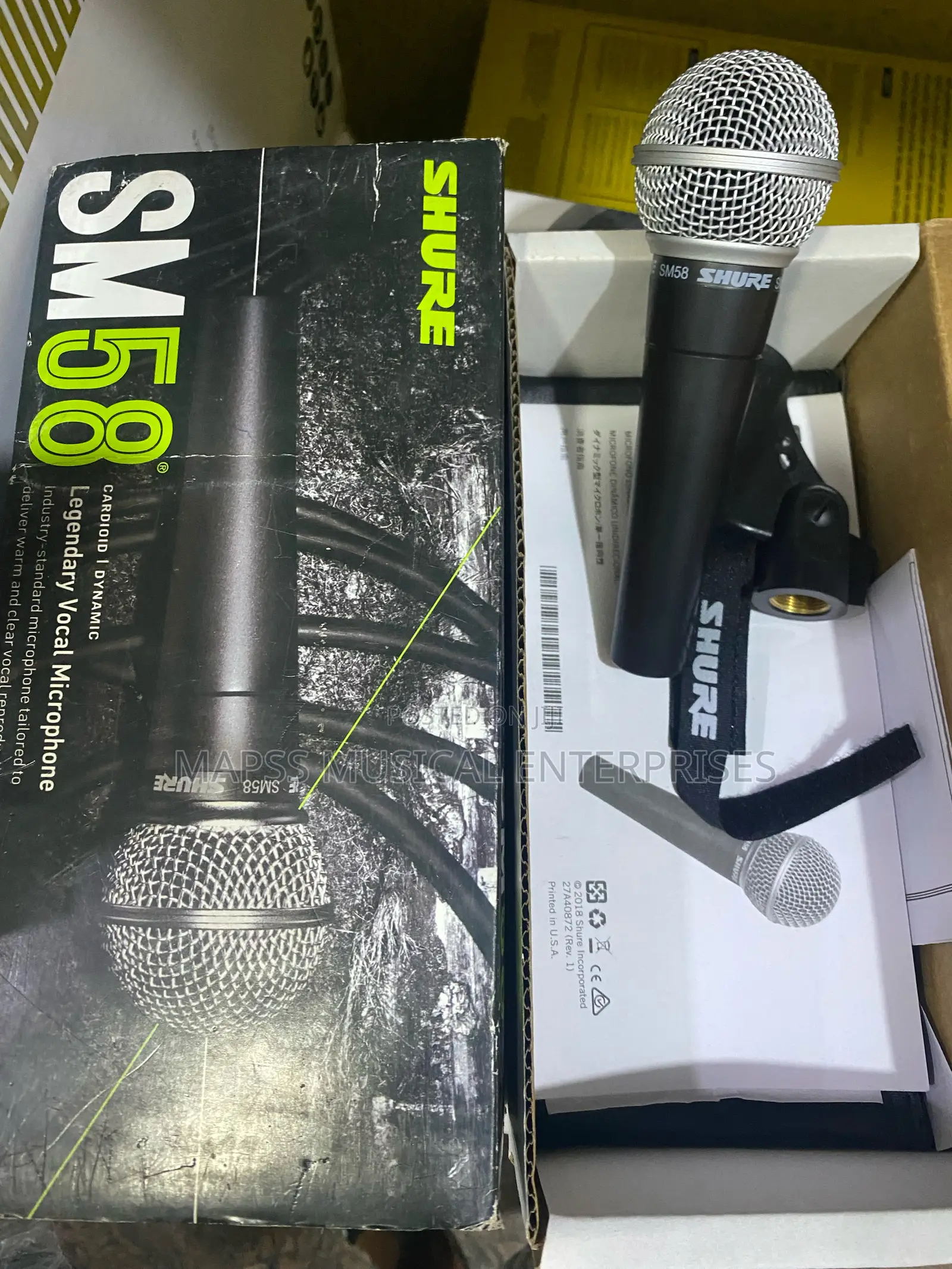 Shure Sm58 Dynamic Vocal Microphone,