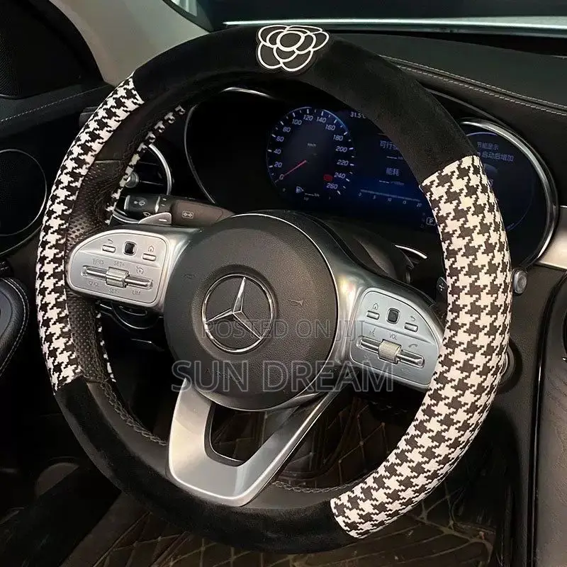 Plush Car Steering Wheel Cover
