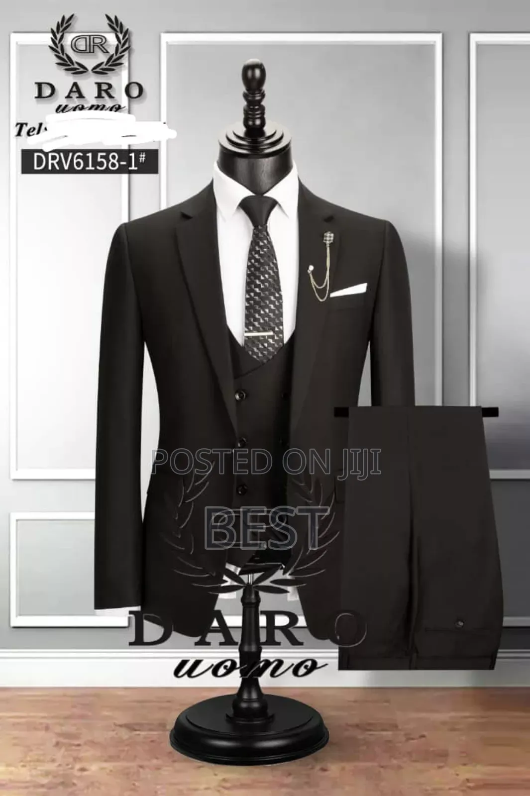 High Quality 3 Pis Turkish Suit for Wedding Other Occasion