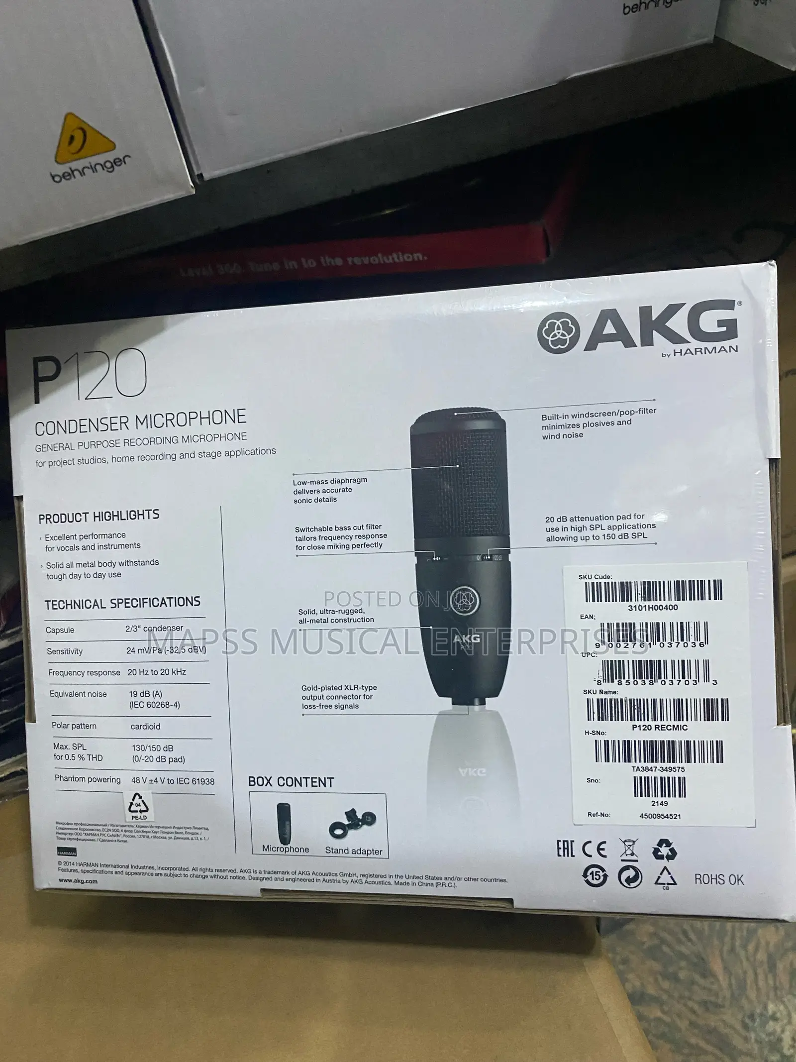 Akg P120 Condenser Microphone,