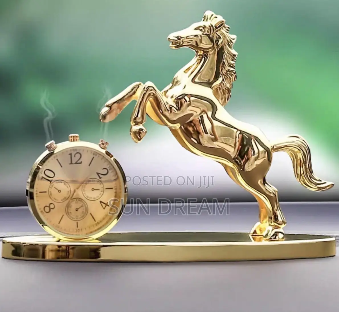 Car Accessories Golden Horse With Perfume Car Decoration