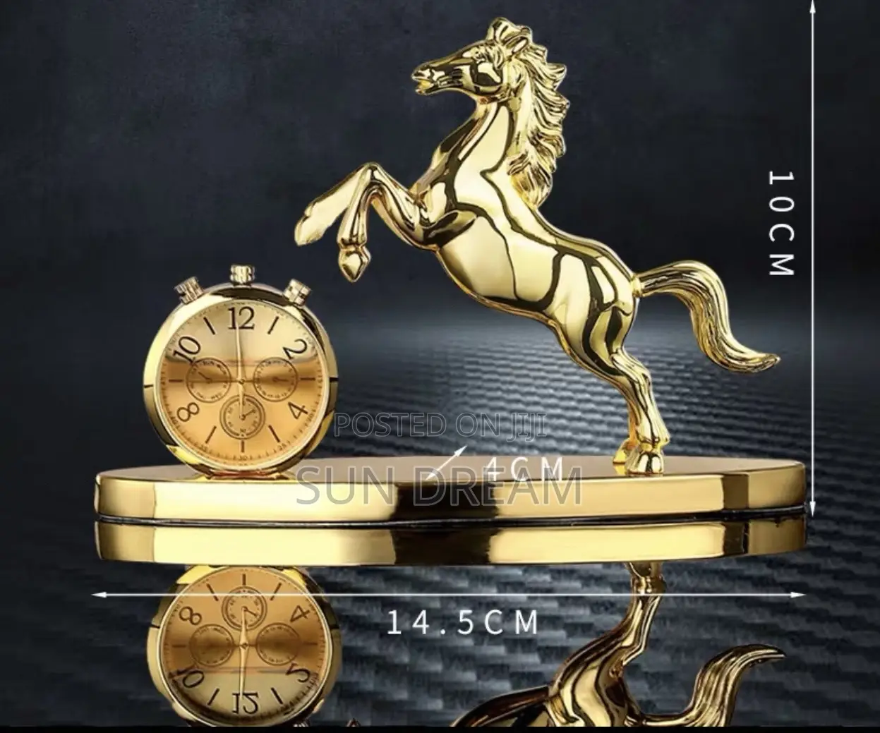 Car Accessories Golden Horse With Perfume Car Decoration