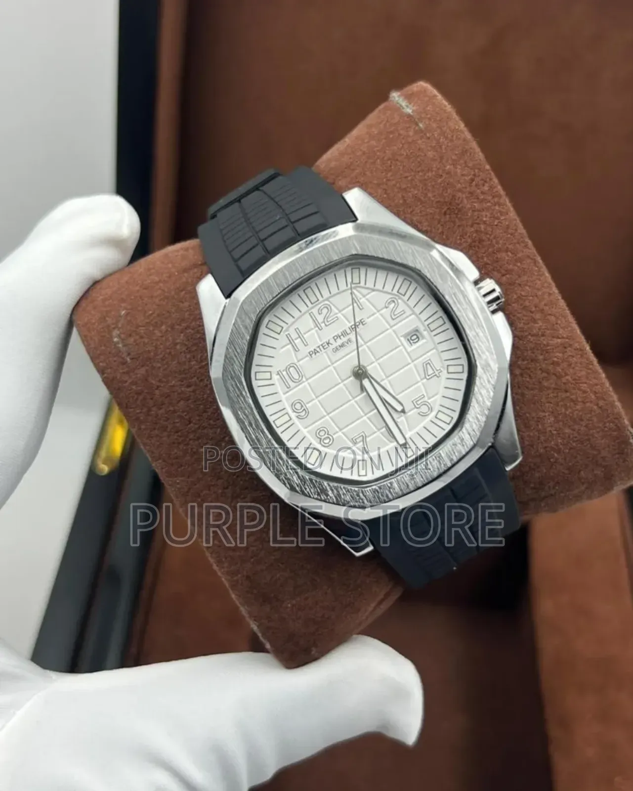 Patek Philippe. Rubber--Strap_black