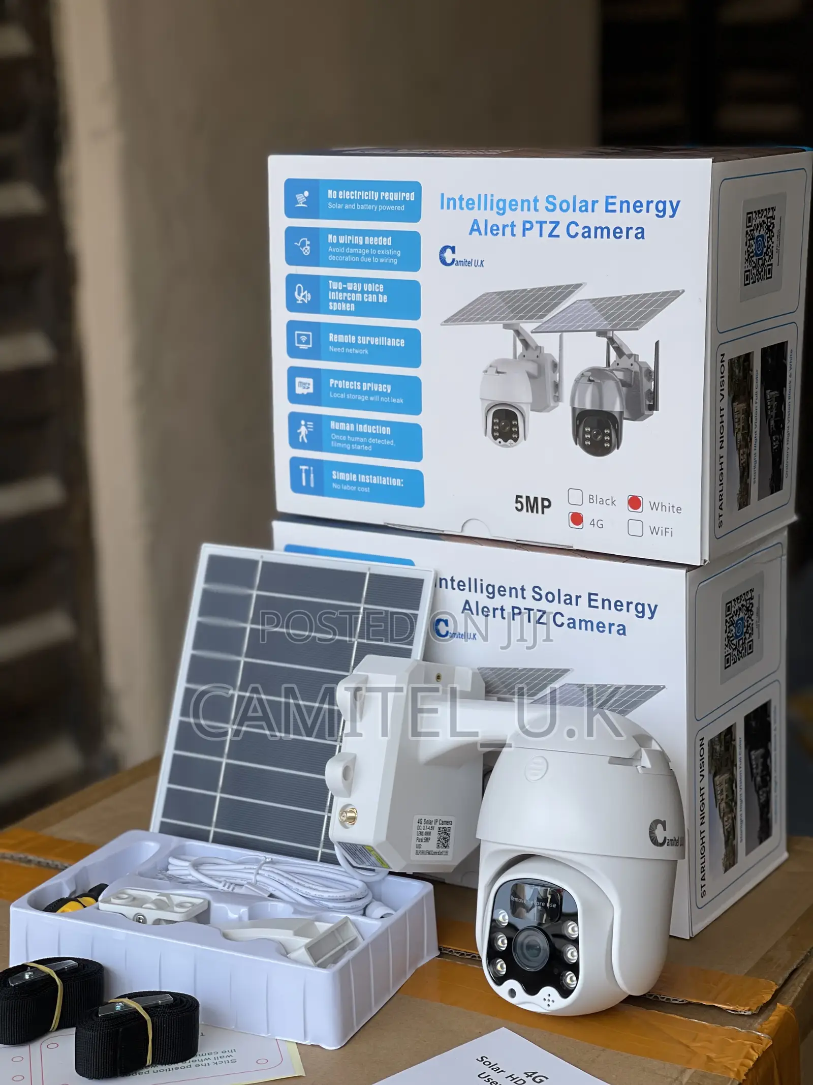 4g Ubox Solar Energy Alert PTZ Camera