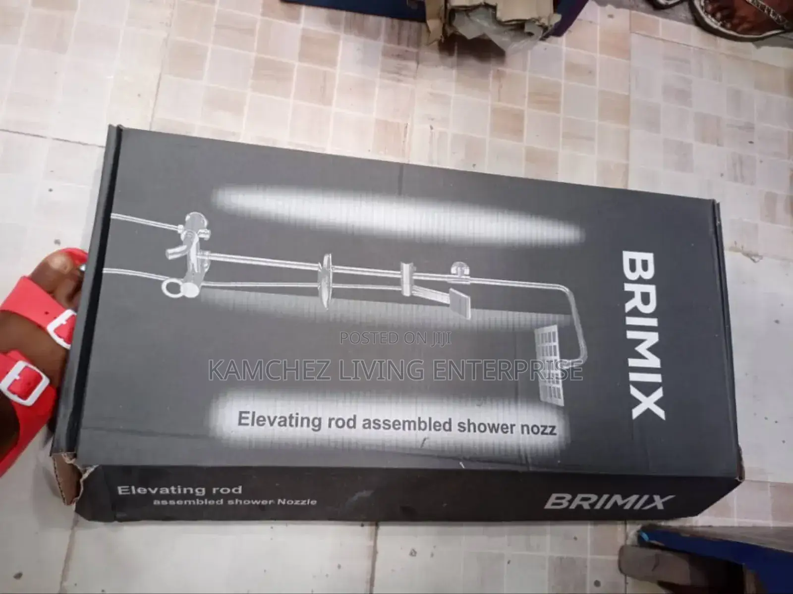 Brimix Standing Shower Set – Chrome Finish, Rain Handheld