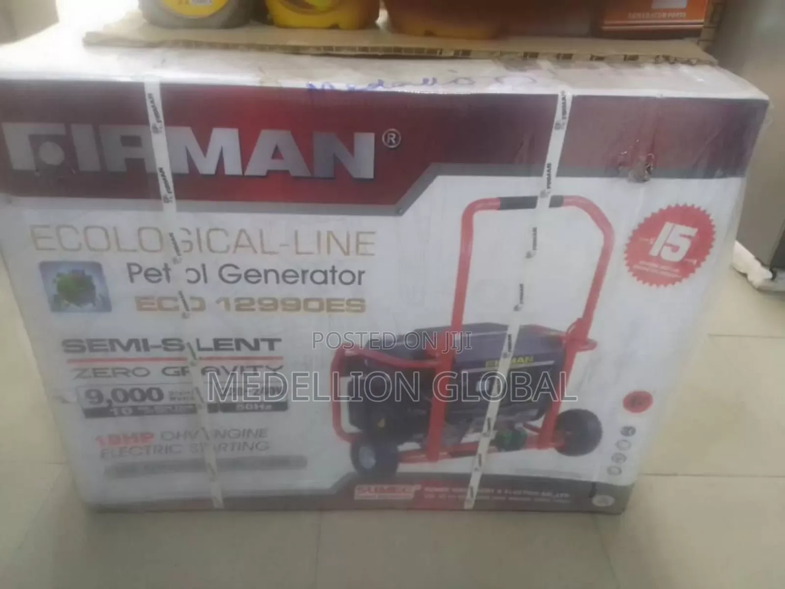 Sumec Firman 9.0kva Generator With Key and Tyre. Eco12990es