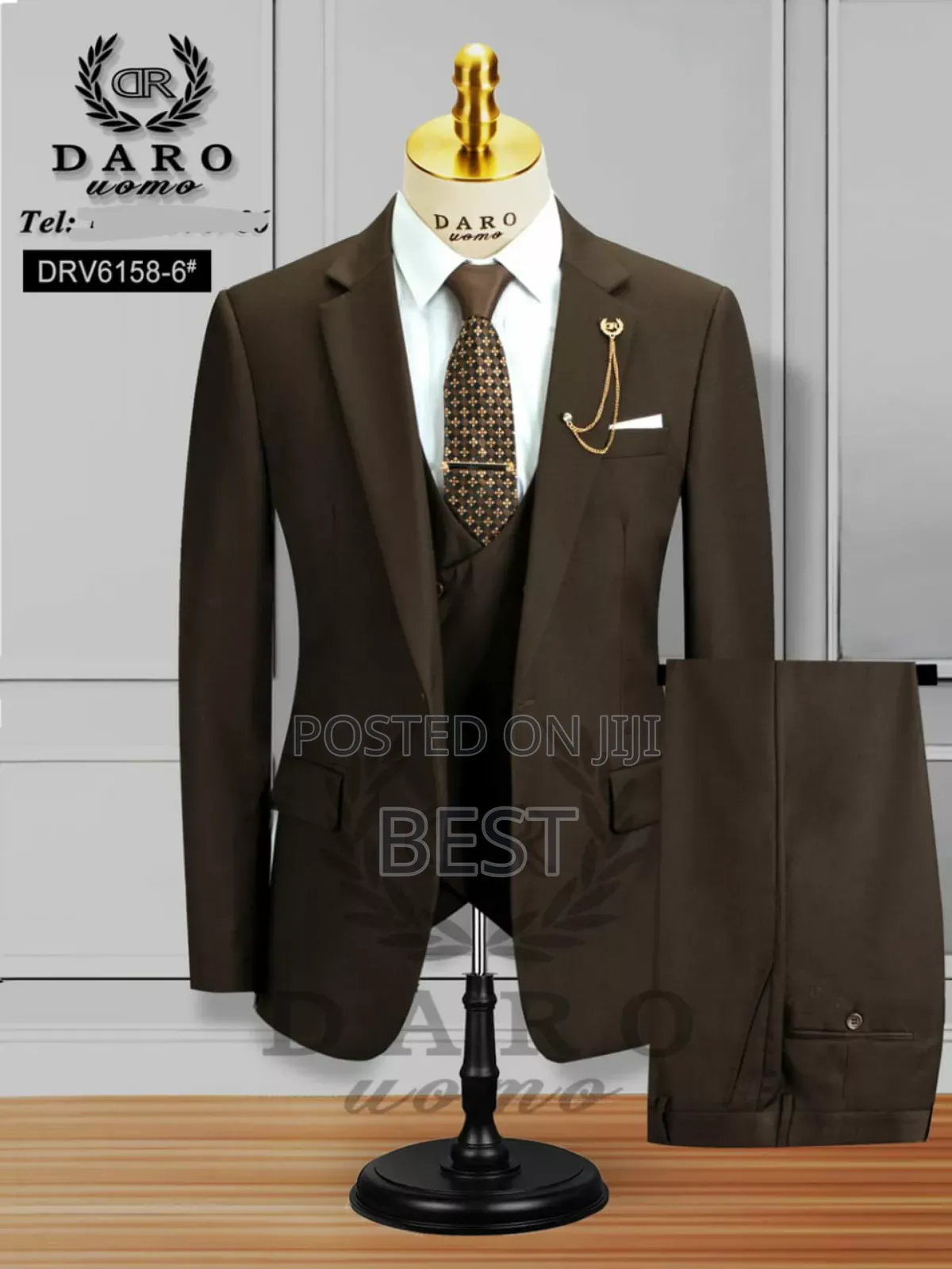 Luxury Men's Turkish 3pis Suit for Wedding, Dinner All Occ