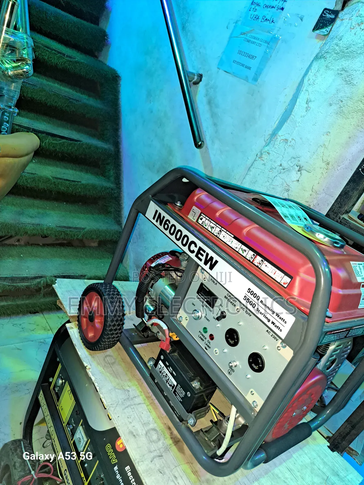 Original Ipower 5.5kva Petrol Generator 100% Copper Coil