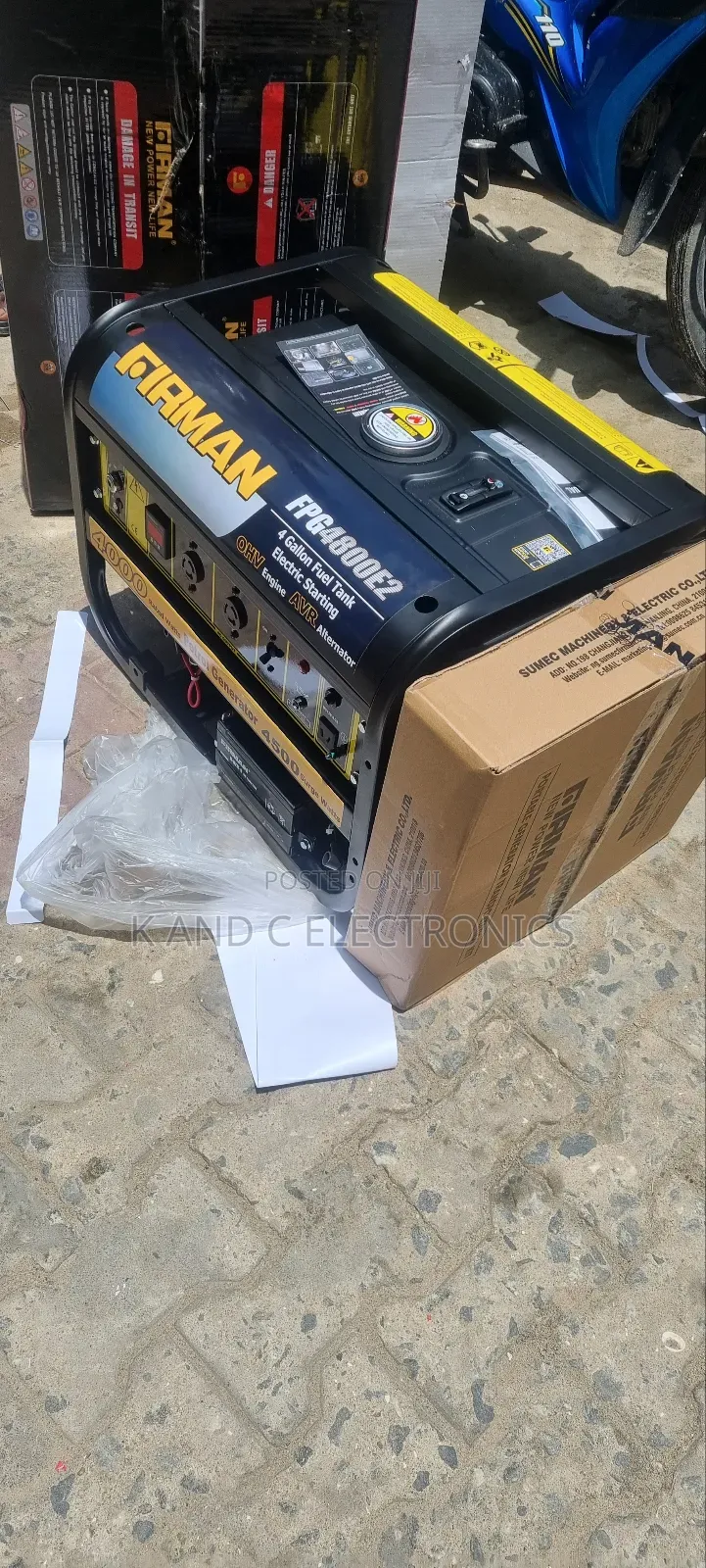 Firman 4.5kva Petrol Generator 100%Copper Wire