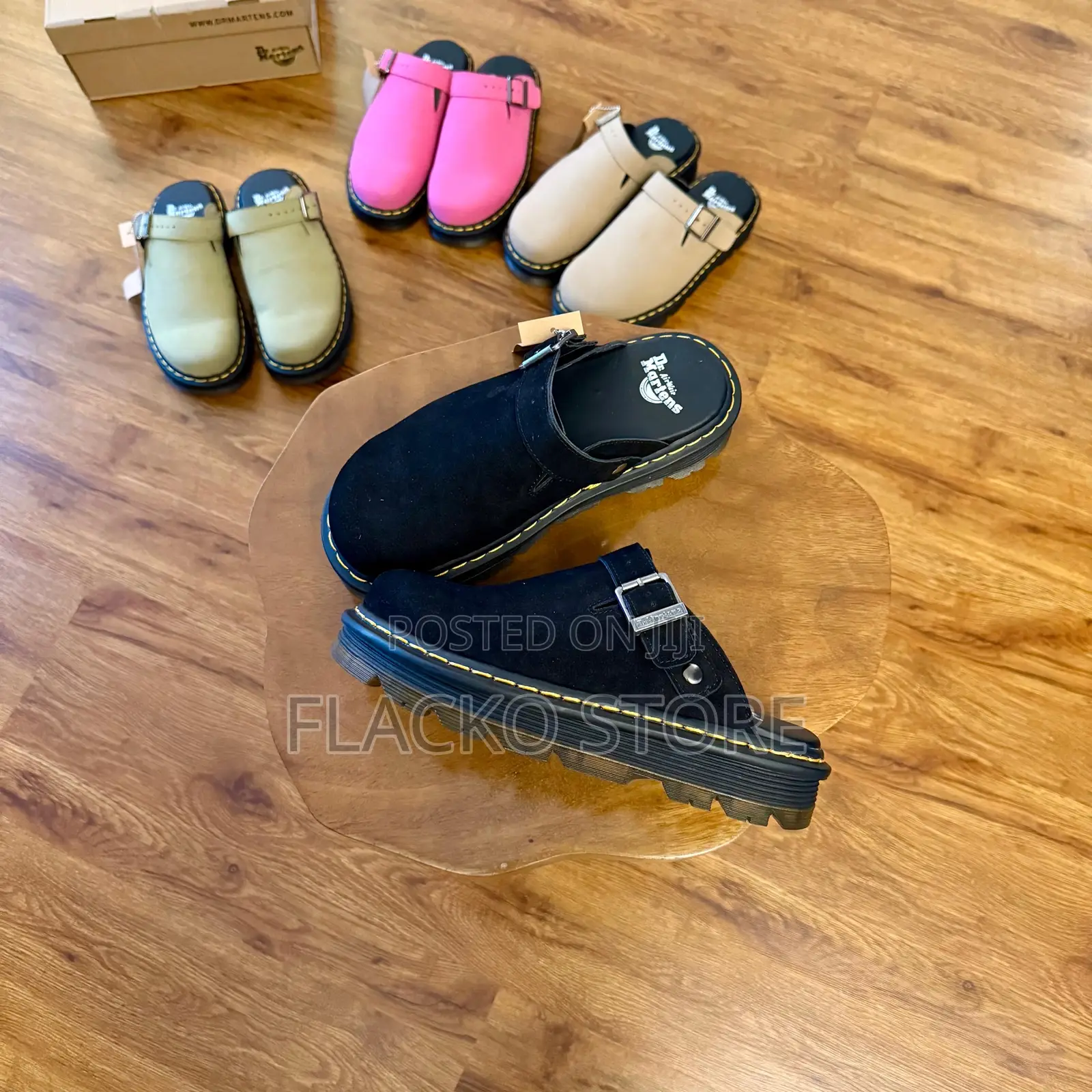 Original Dr Martens Zebzag Suede Casual Slingback Mules