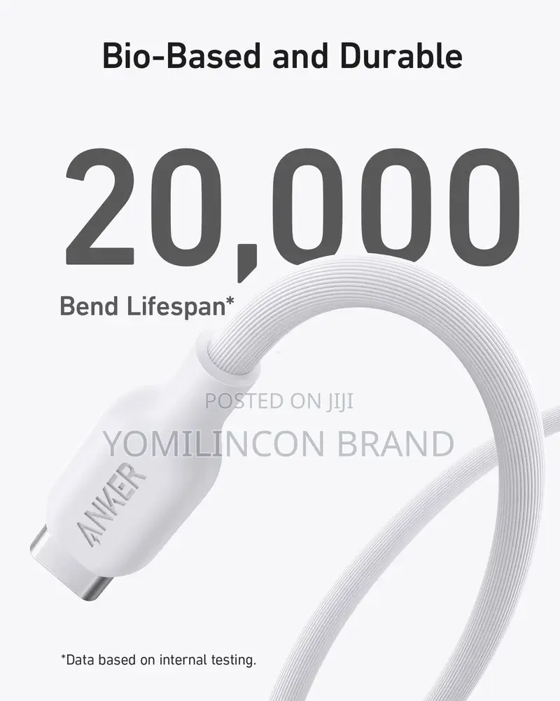 Anker 544 Usb-C to Usb-C Cable 140w (Bio-Based) -White