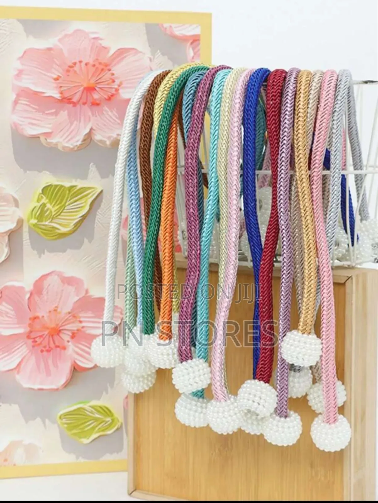 2pcs Magnetic Curtain Tiebacks Beige 2pcs