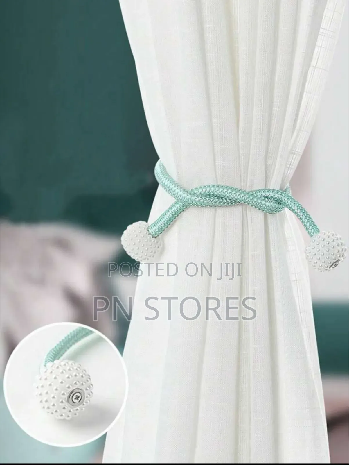 2pcs Magnetic Curtain Tiebacks Beige 2pcs