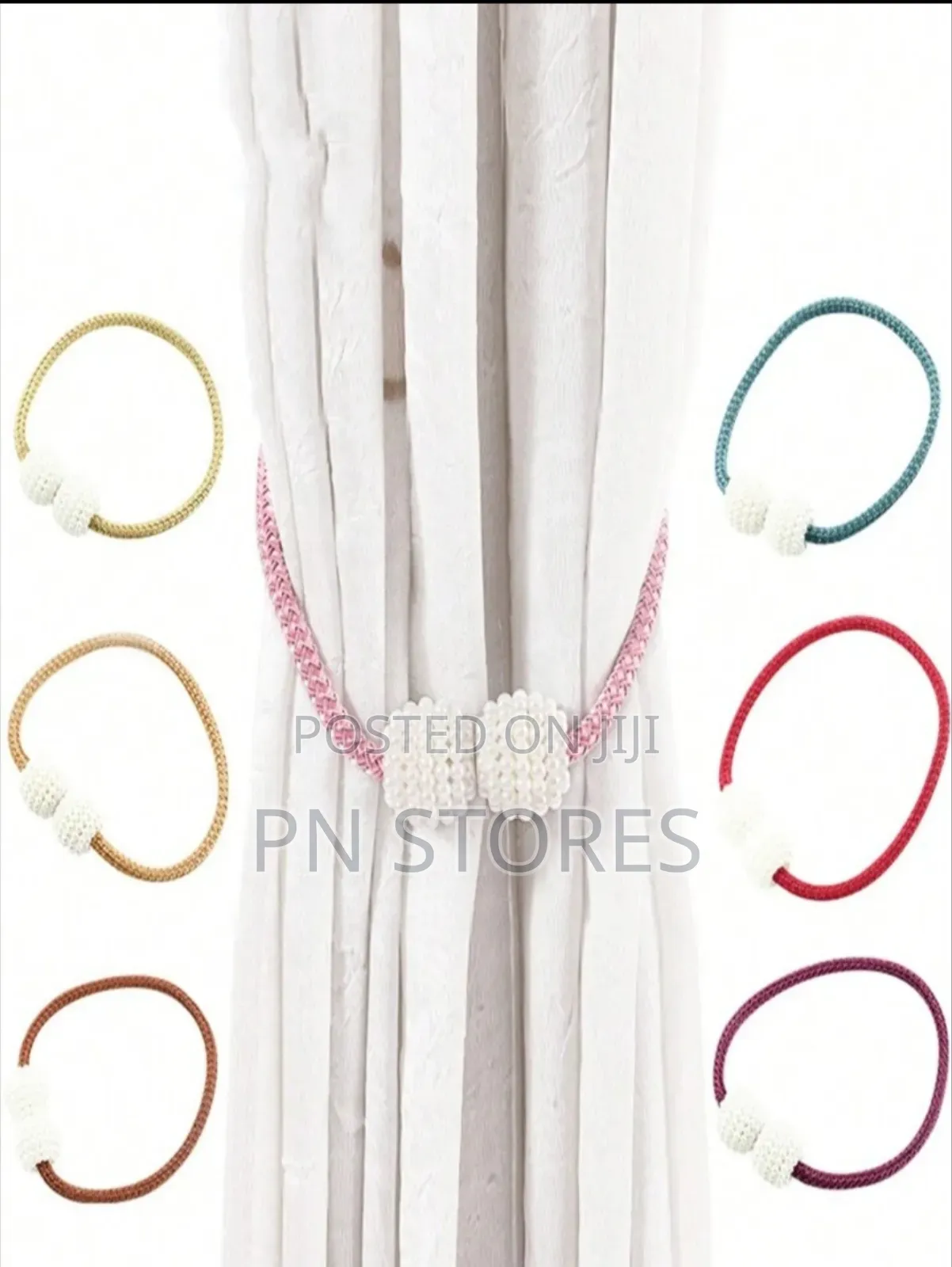 2pcs Magnetic Curtain Tiebacks Beige 2pcs