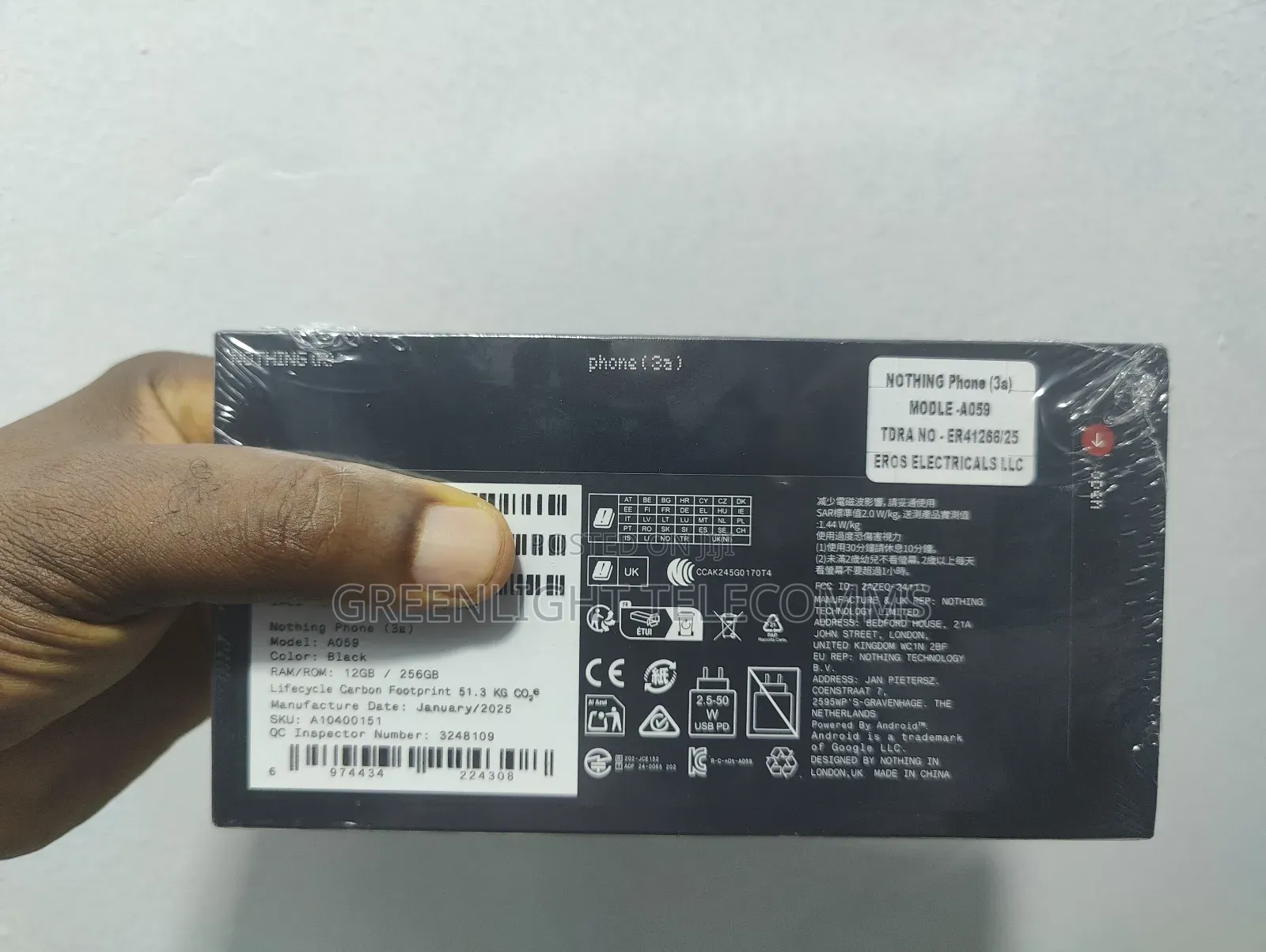 New Nothing Phone 3a 256 GB Black