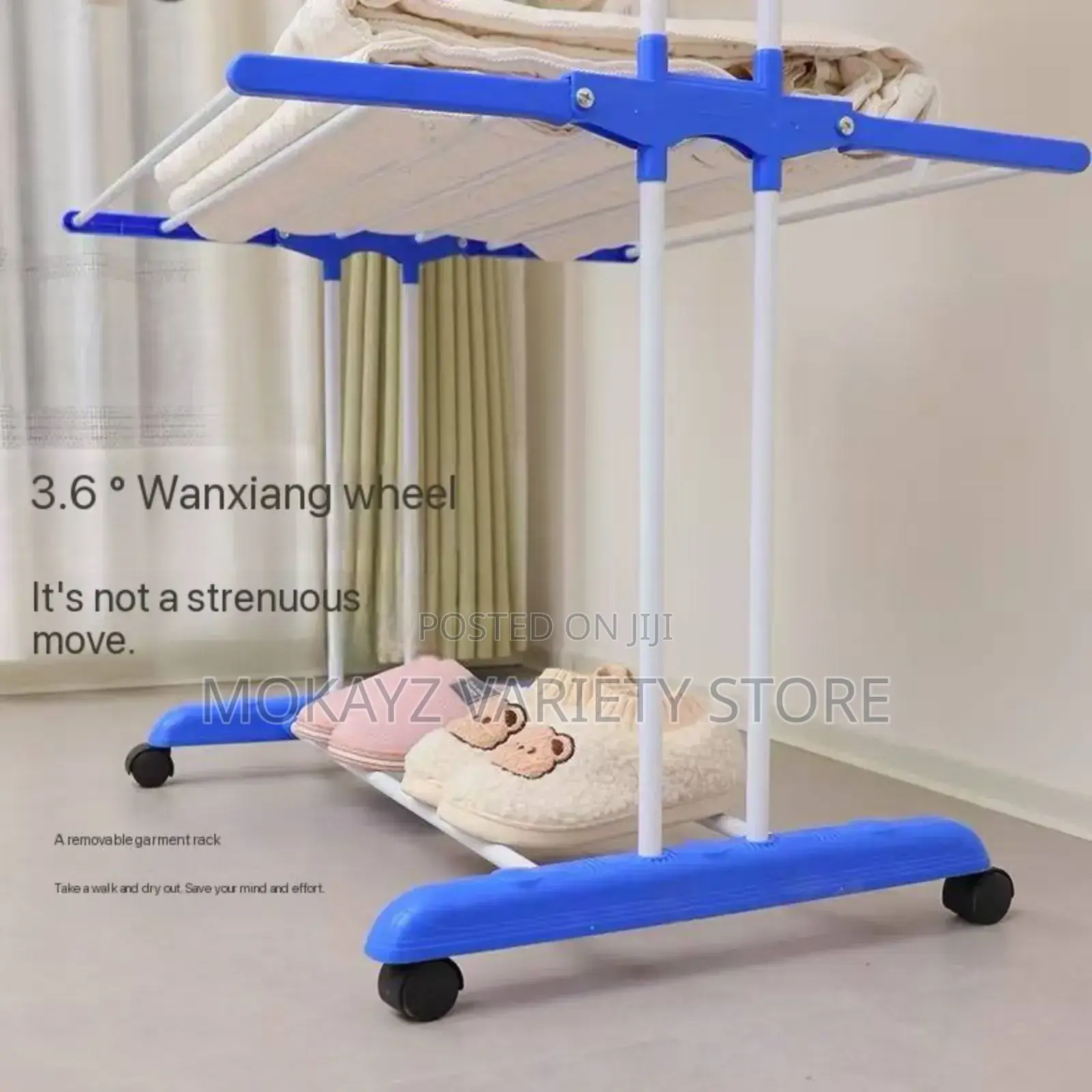 3 Layers Clothes Hanger With Wheels (50kg)