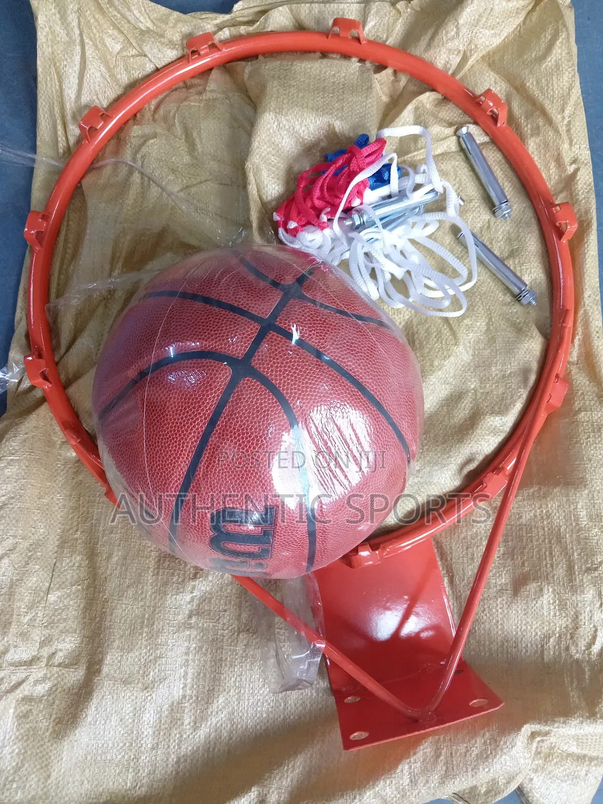 Rim With Wilson Basketball and Net
